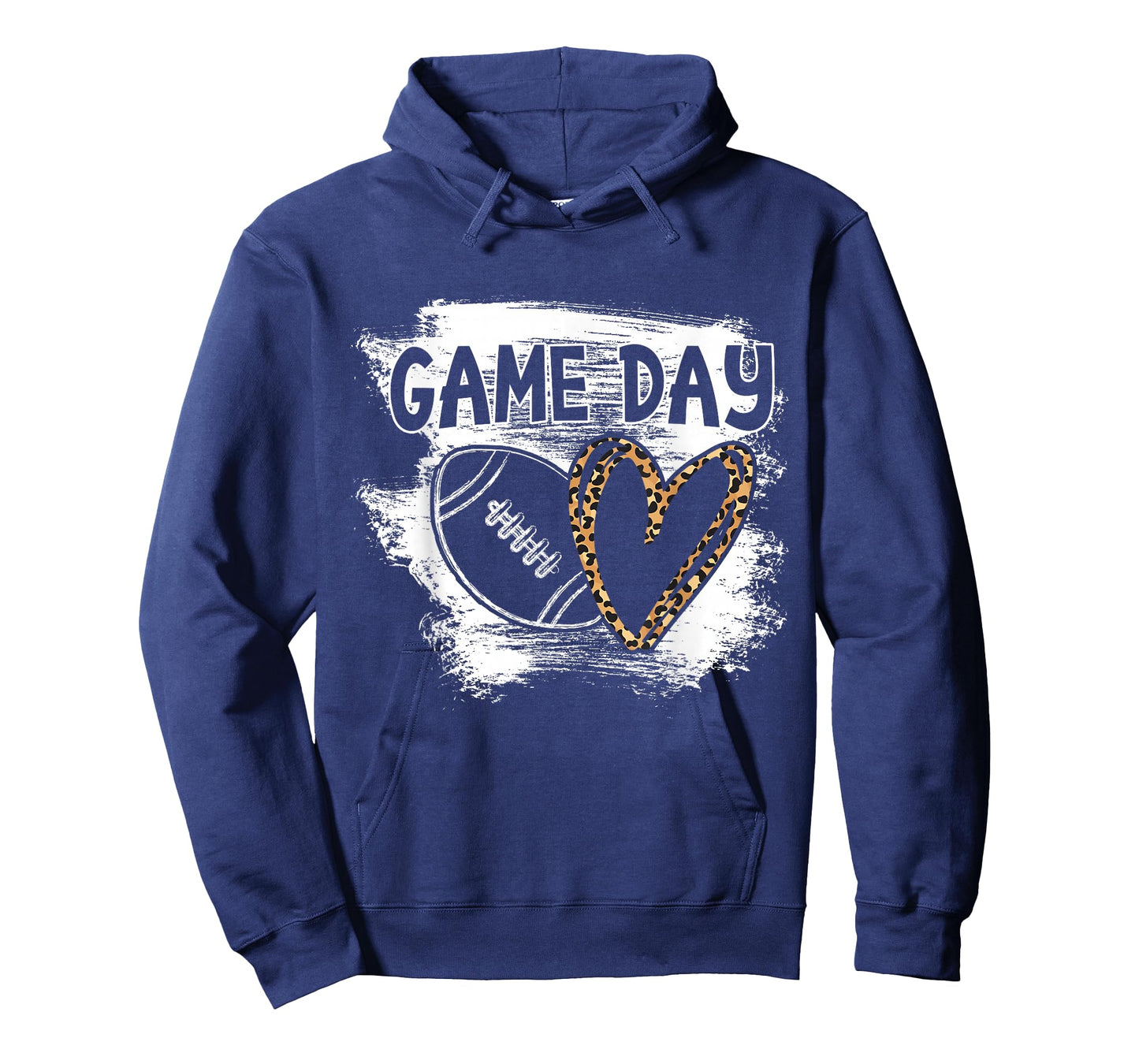 Football Game Day Womens Leopard Cheetah Game Day Football T-Shirt
