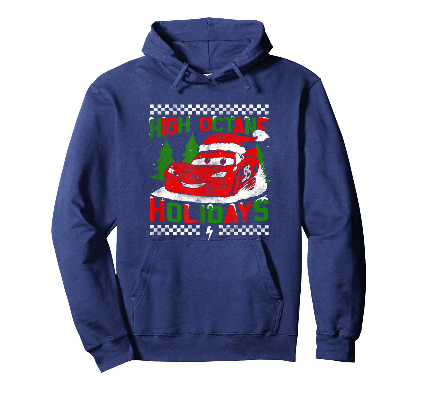 Disney Pixar Christmas Cars Lightning High Octane Holidays T-Shirt