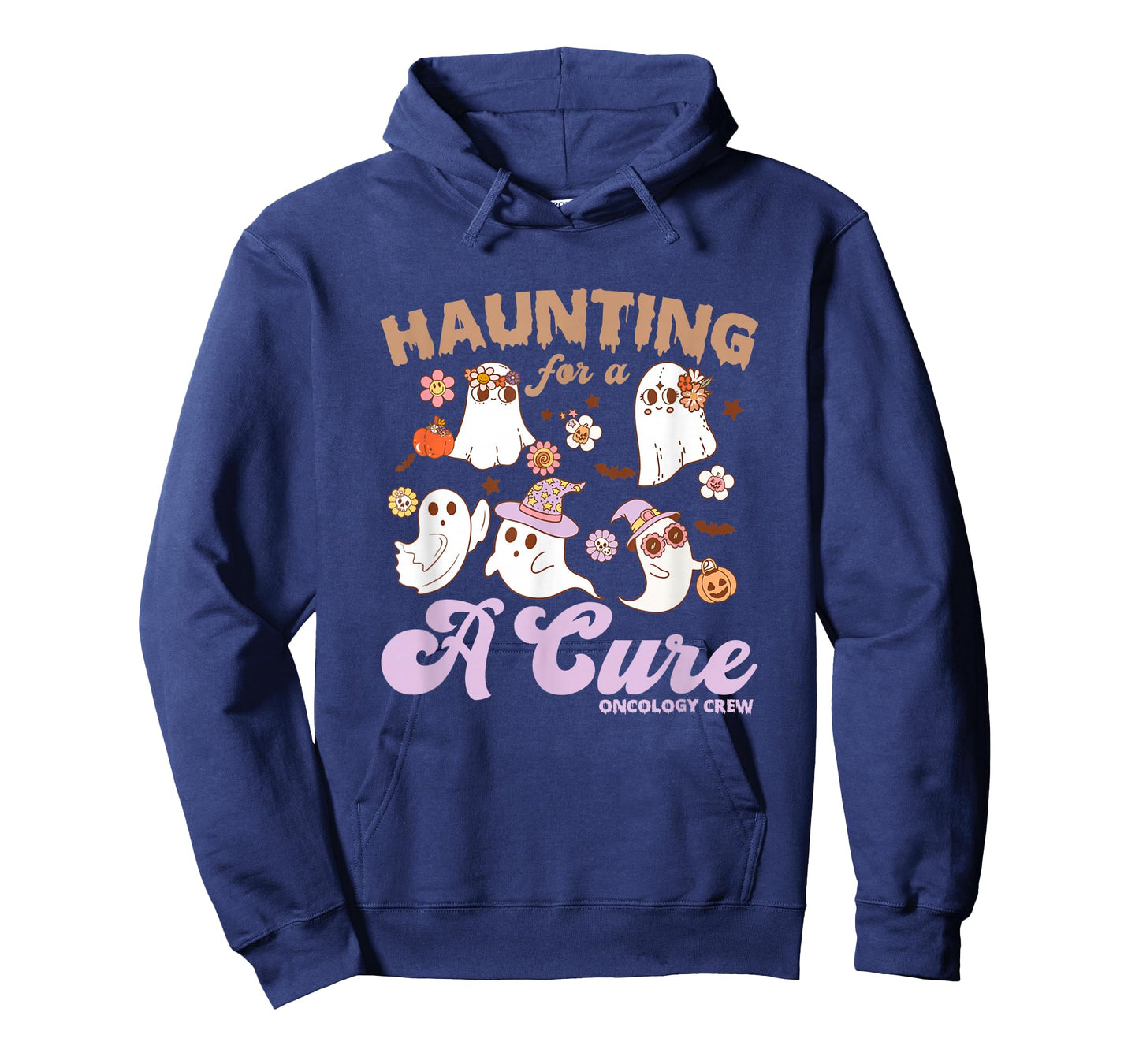 Oncology Nurse Halloween, Haunting For A Cure Oncology Crew T-Shirt