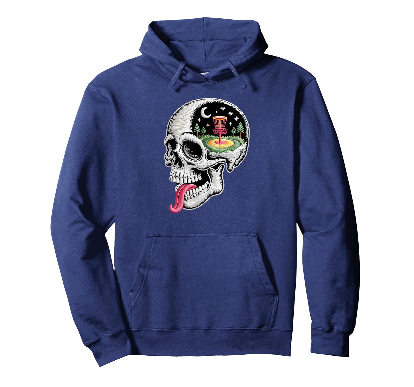 Funny Dreaming Skull Disc Golf Lover Dad Husband Disc Golf T-Shirt
