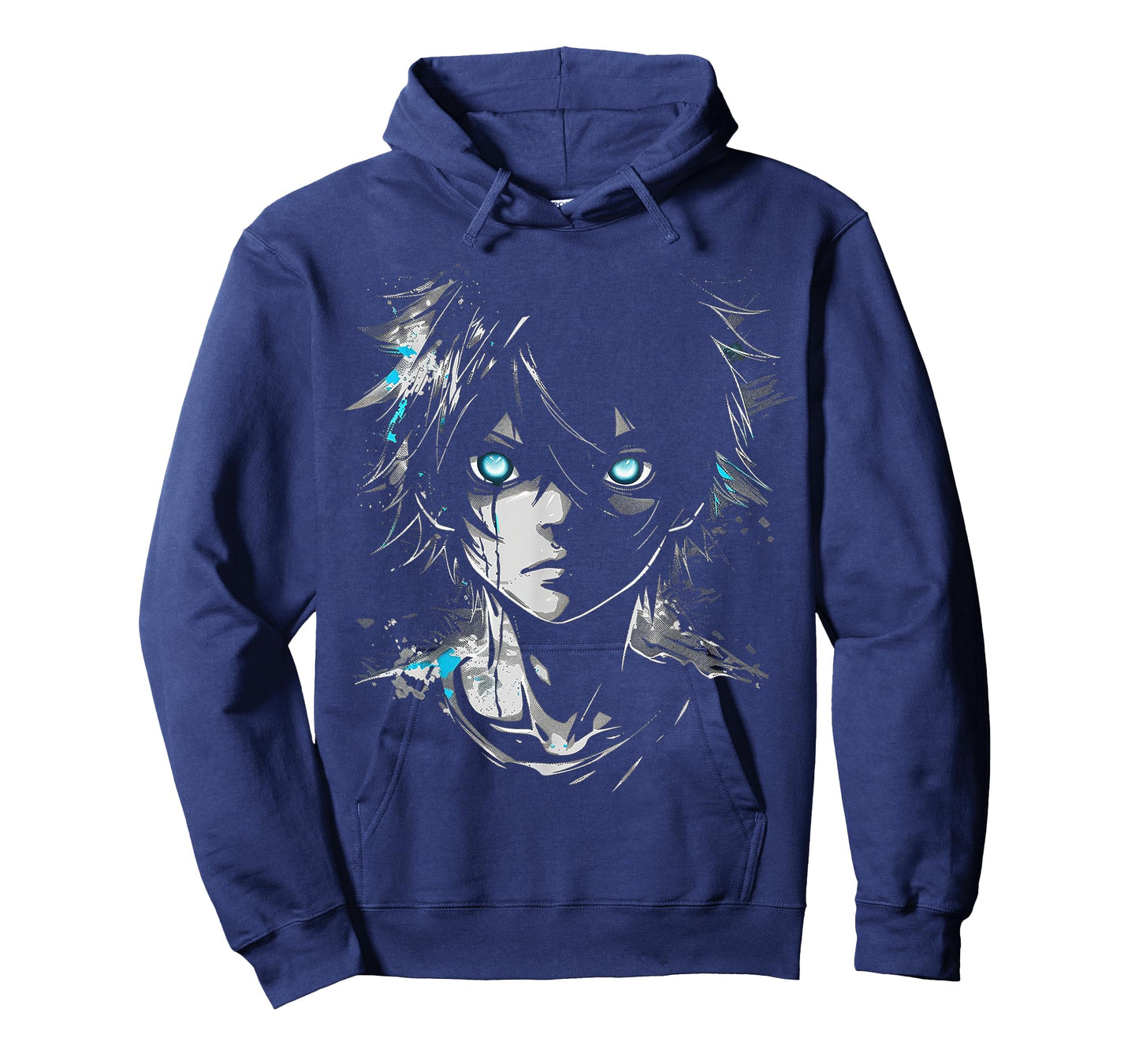 Anime Manga Motif Blue-Eyes Illustration Anime T-Shirt