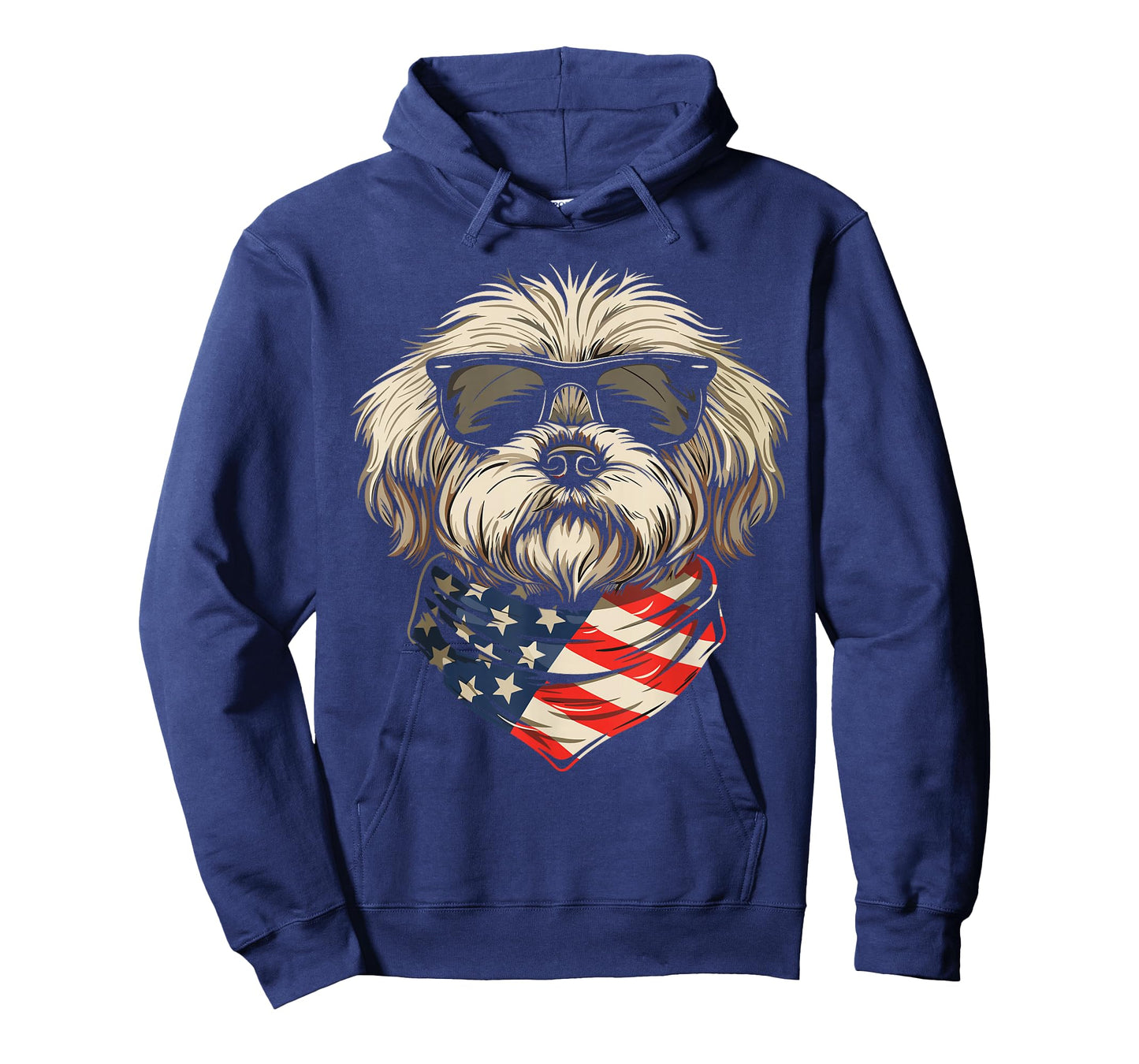 Patriotic American Shih Tzu USA Flag Dog 4th Of July T-Shirt