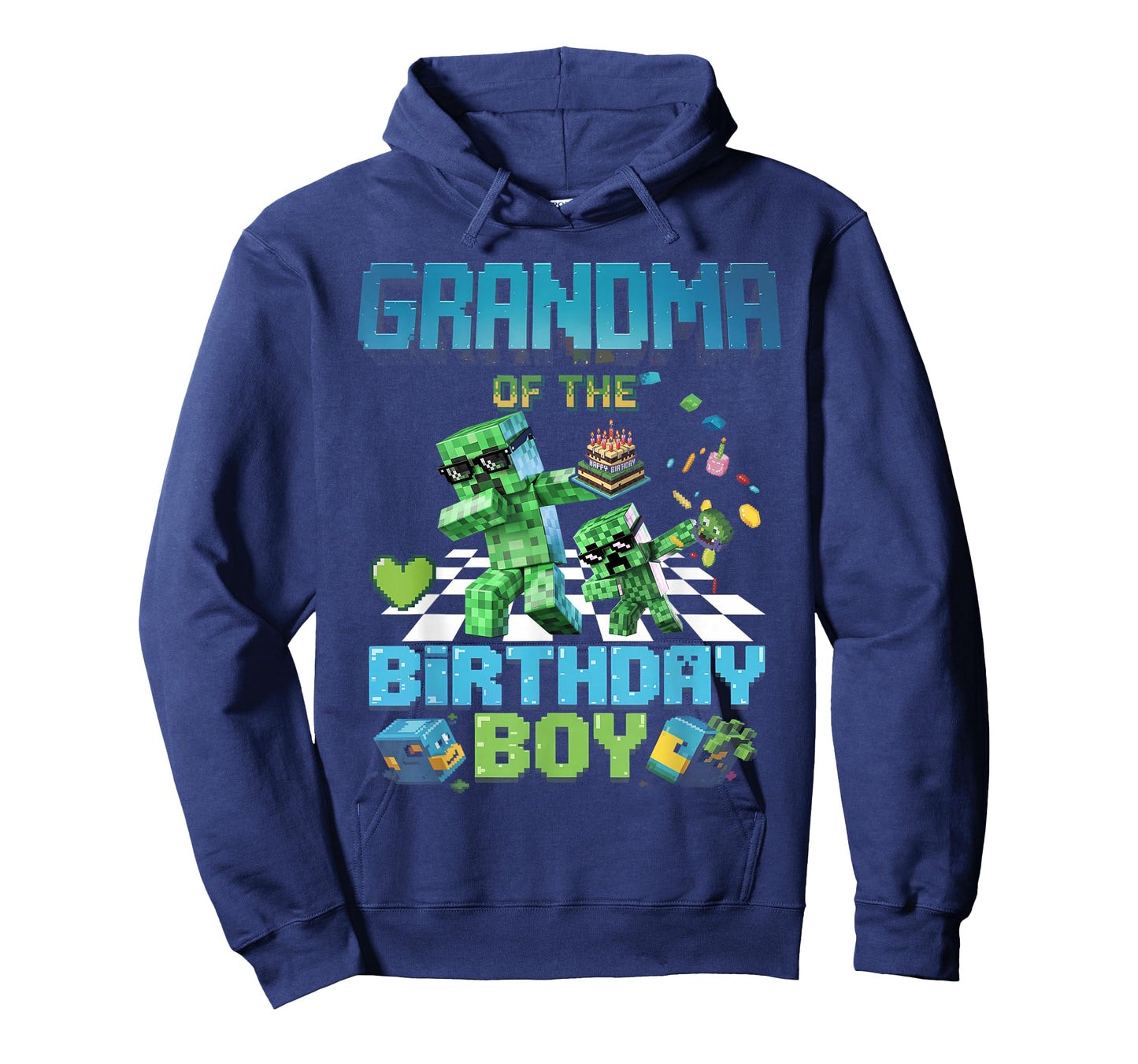 Grandma of the Birthday Boy Funny Brick Games Shirt Mens Boy T-Shirt