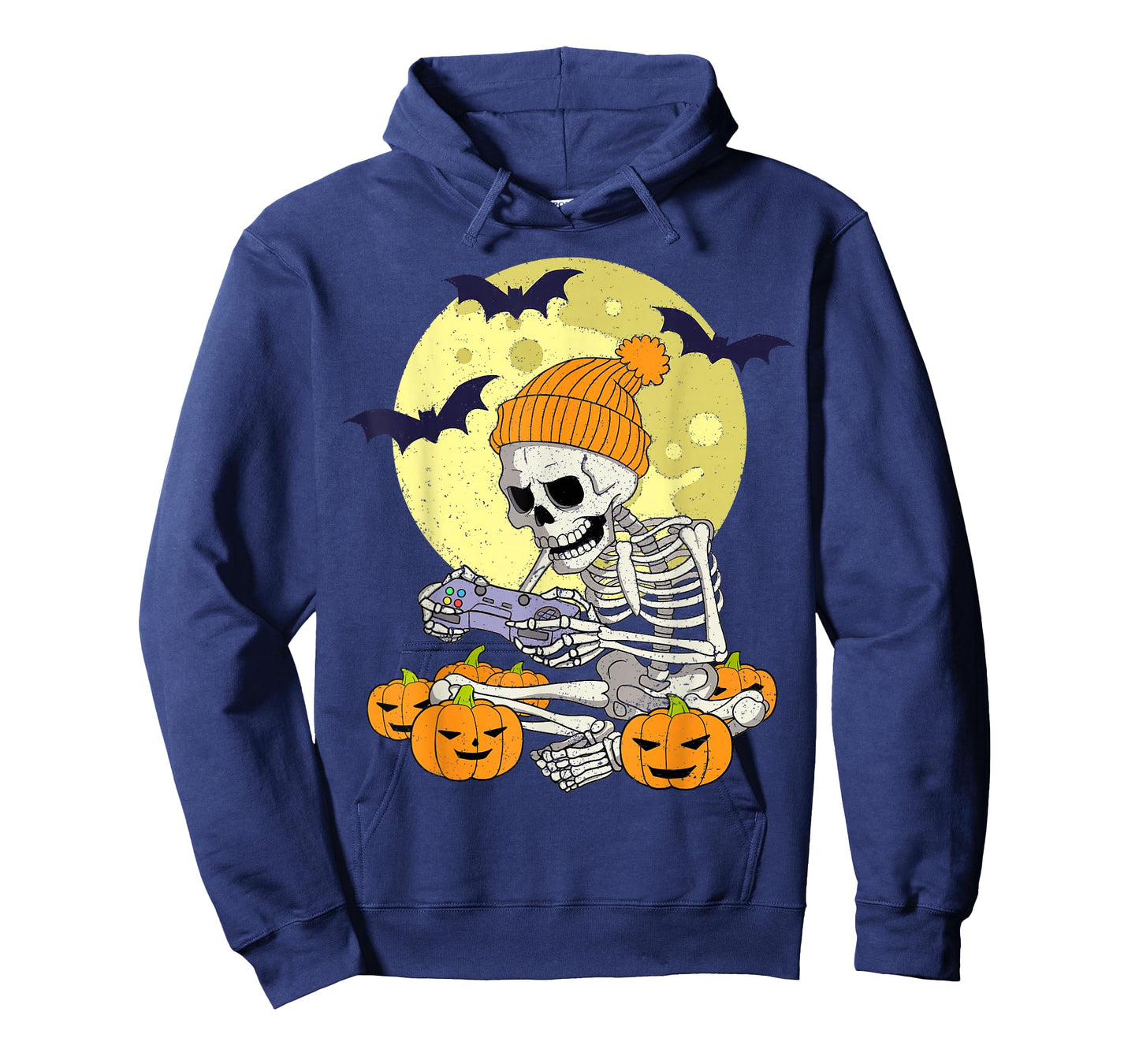 Funny Halloween Skeleton Gamer Video Games Boys Mens Gaming T-Shirt