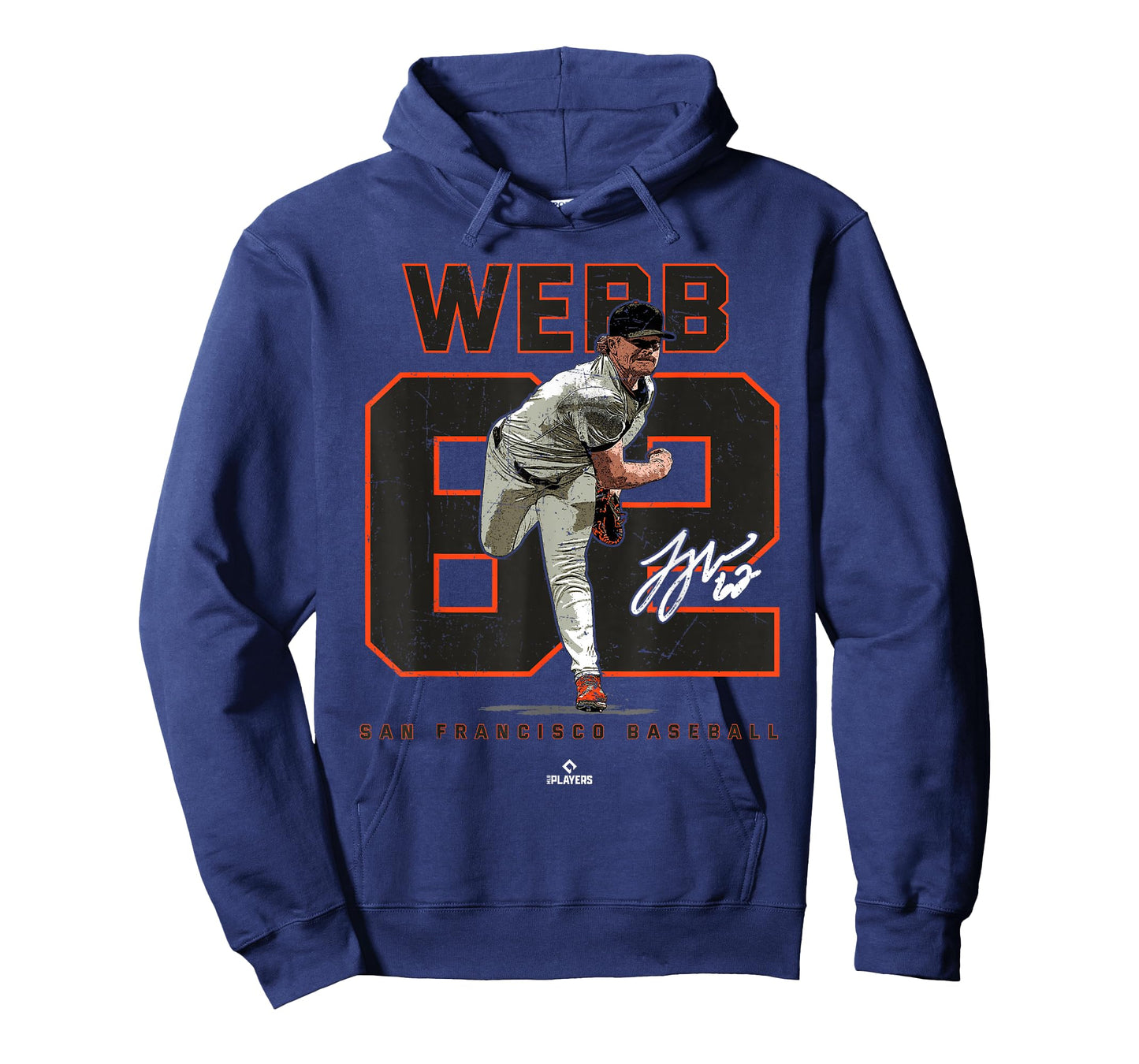 Number and Portrait Logan Webb San Francisco MLBPA T-Shirt