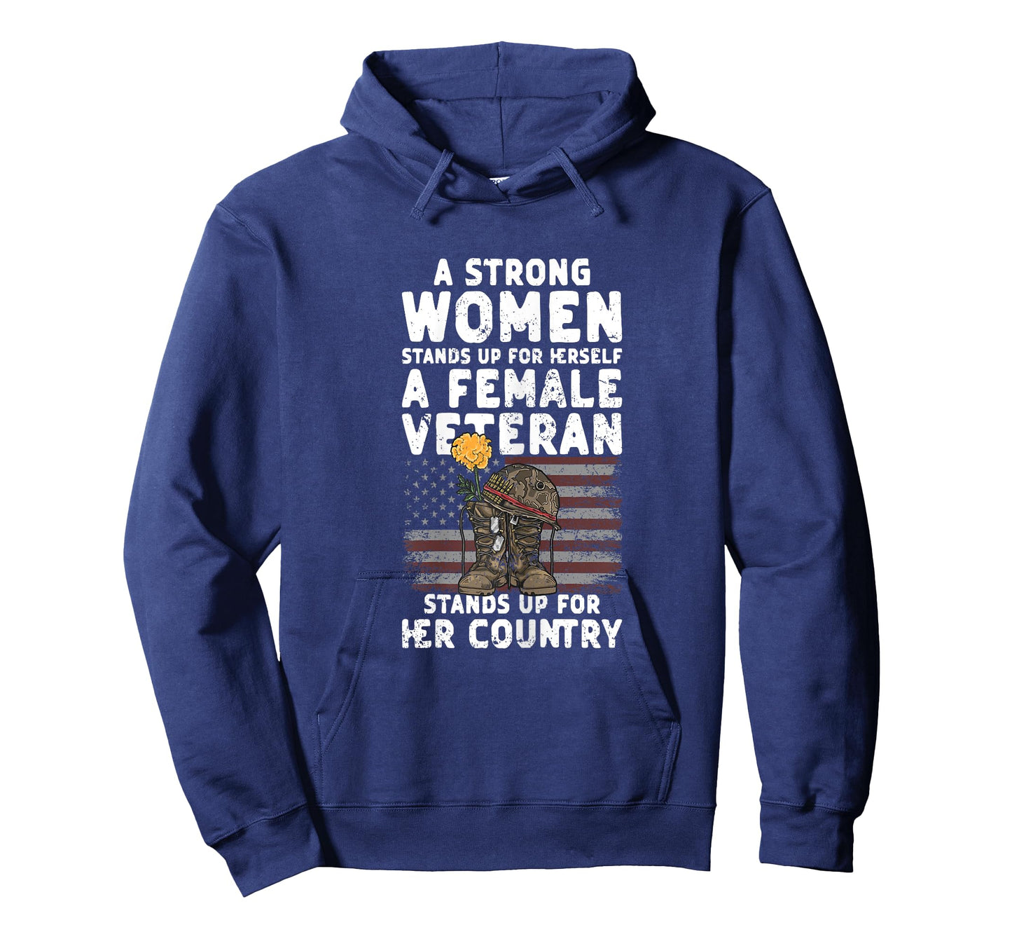 Veteran Women Female Soldier Veterans Day Patriotic T-Shirt
