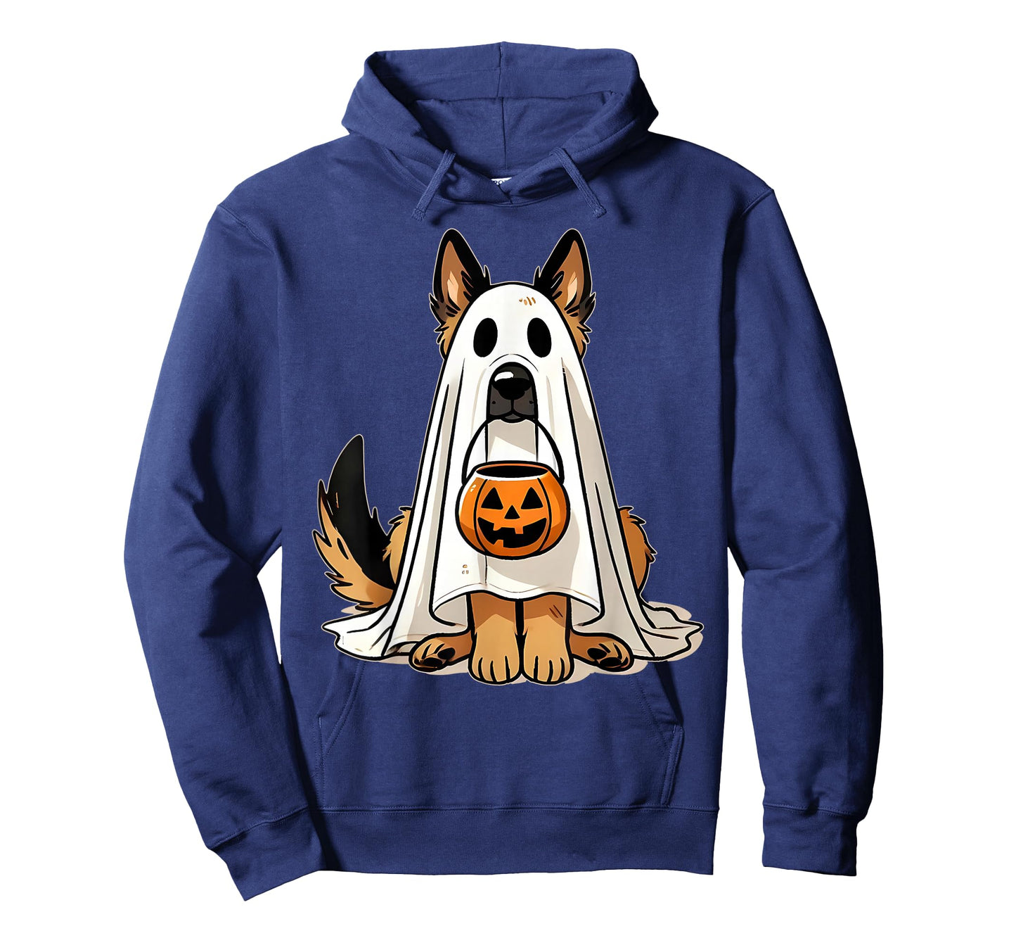 German Shepherd Dog Ghost Pumpkin Jack O Lantern Halloween T-Shirt