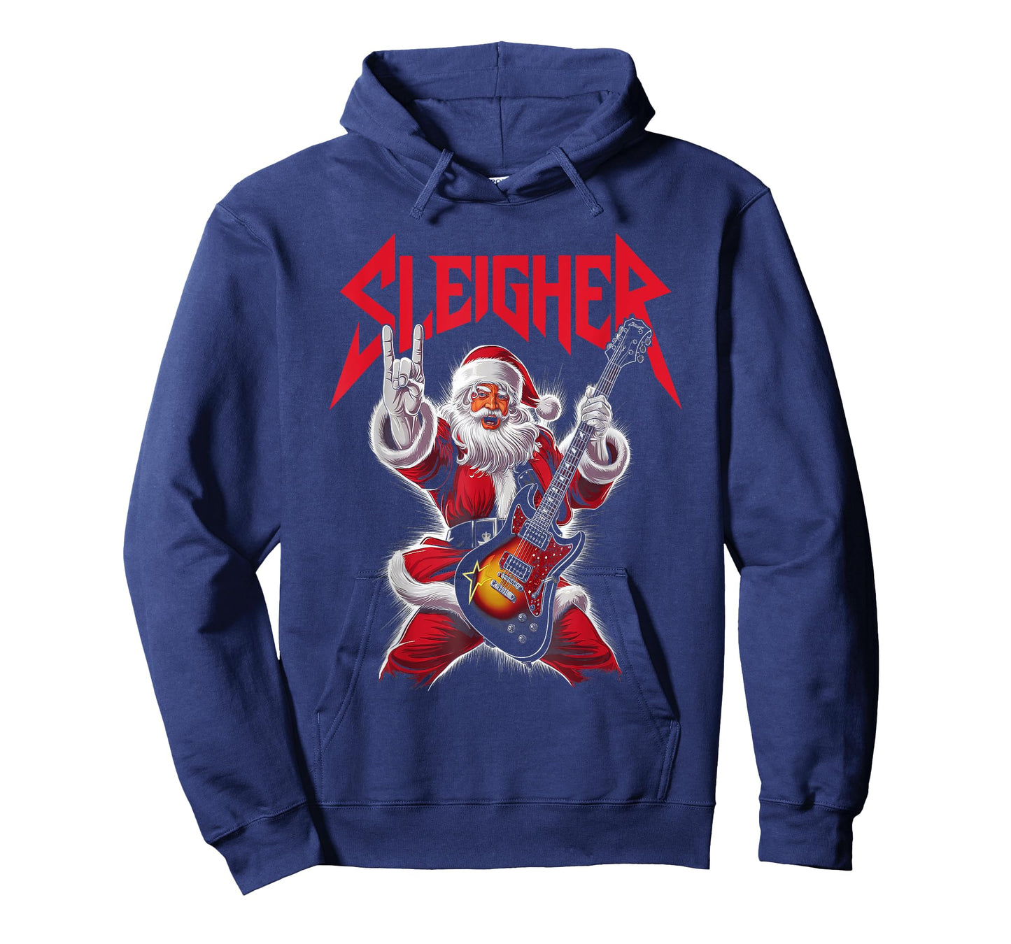 Christmas Sleigher Santa Rock Xmas Rocker Men Women Kids Boy T-Shirt