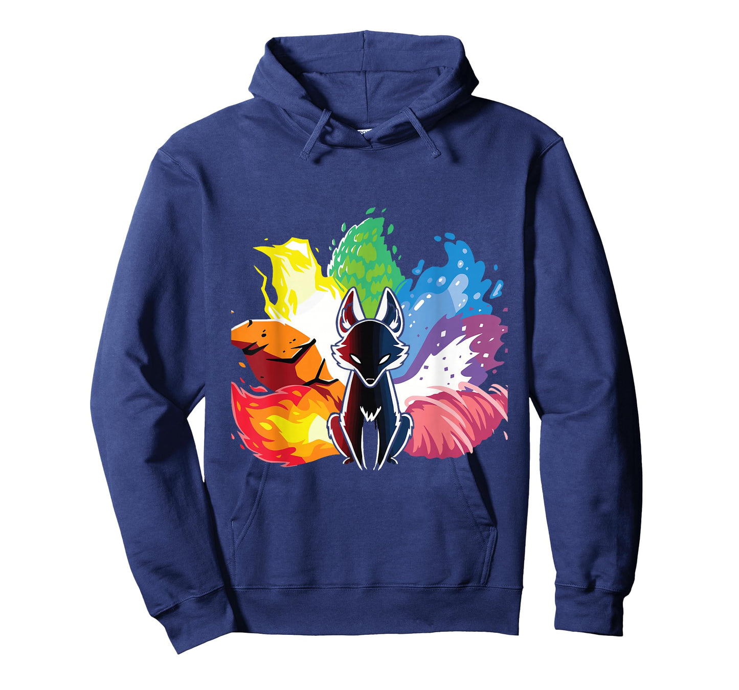 Kitsune Nine Tail Rainbow Fox T-Shirt