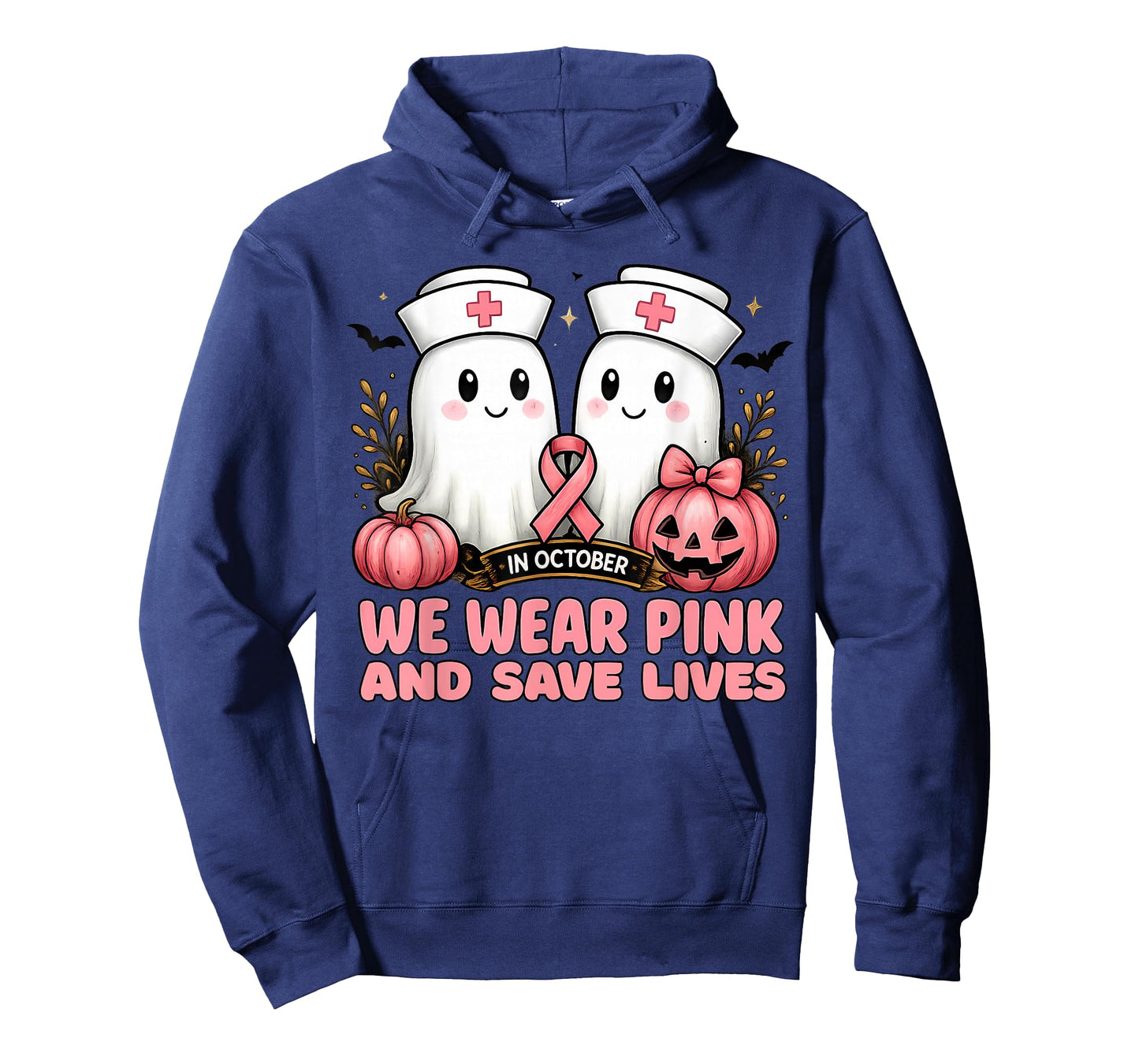 We Wear Pink and Save Lives ER Nurse Breast Cancer Awareness T-Shirt