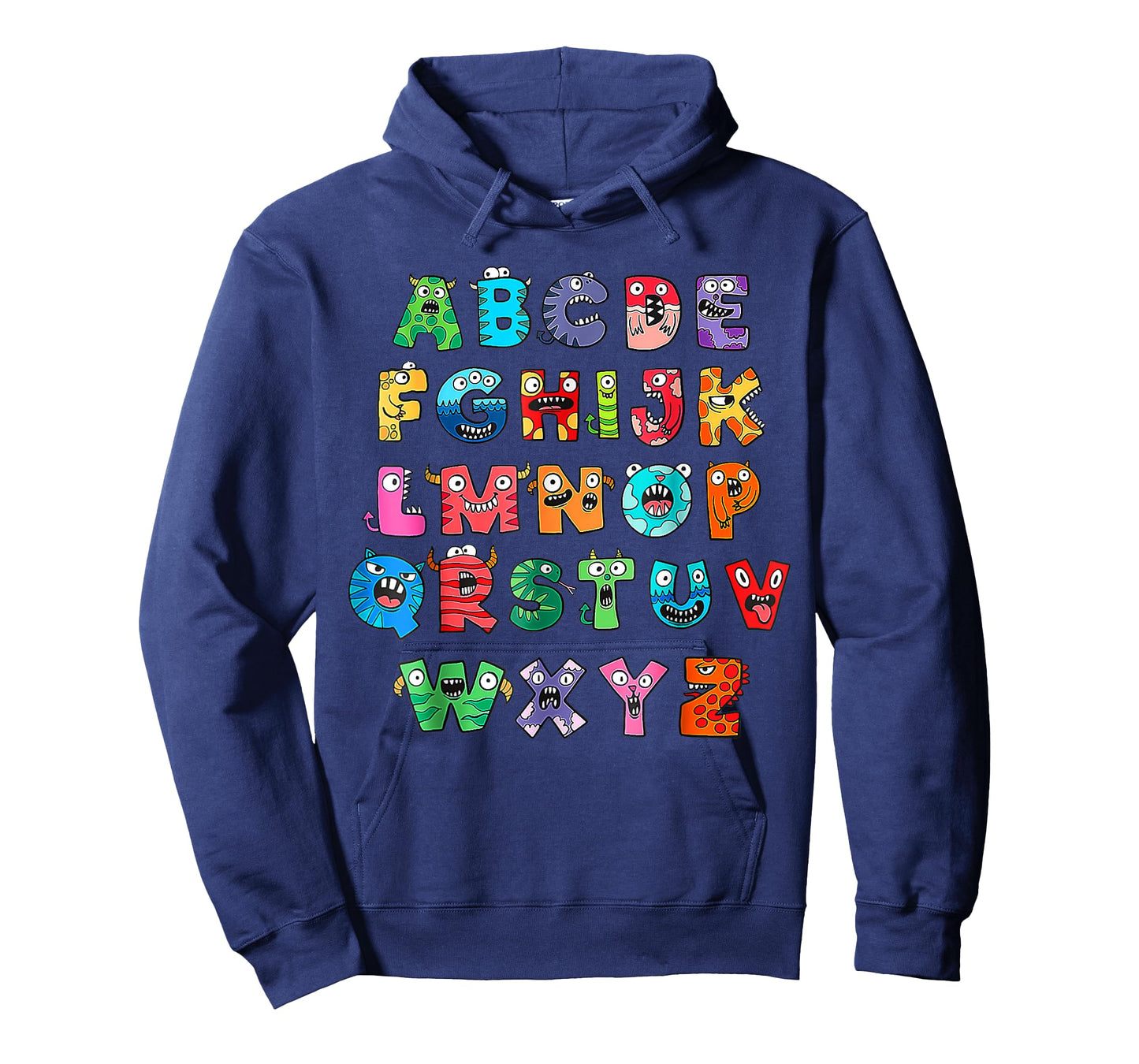 Monster ABC Cute Alphabet Halloween Teacher Costume Kids T-Shirt