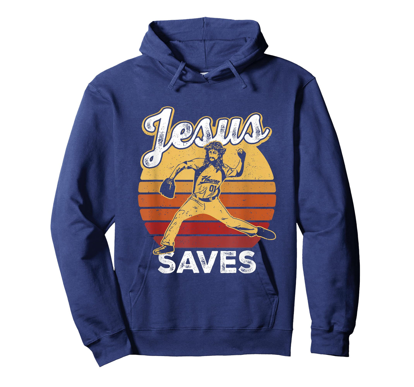 Retro Jesus a Saves Baseball Pitcher Fan Christian T-Shirt