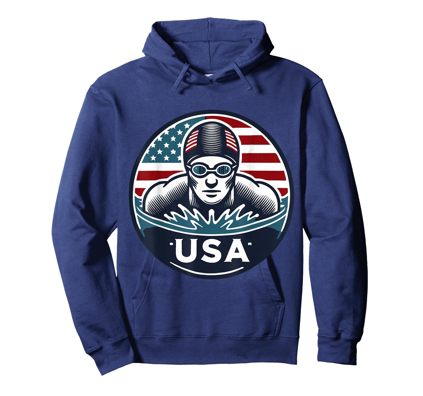 Team USA Olympic Swimmer Graphic Design T-Shirt