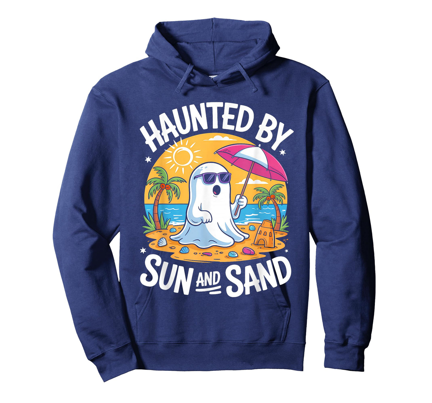 Cute Summerween Ghost Funny Beach Halloween T-Shirt