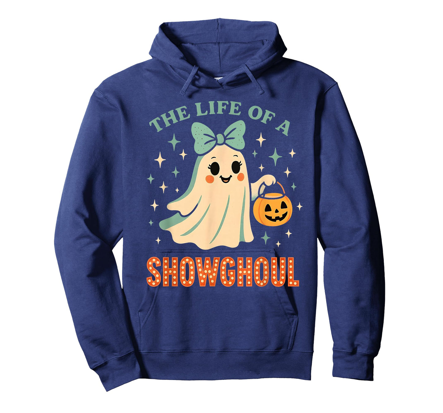 The Life of A Showghoul Ghost Retro Halloween Spooky Girls T-Shirt
