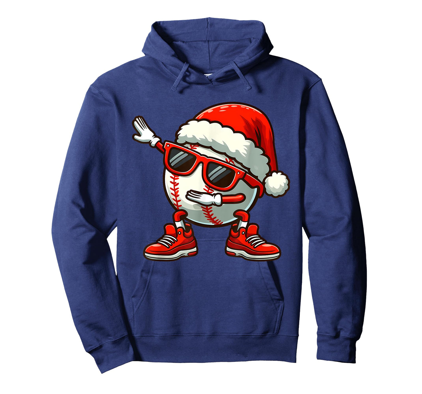 Funny Baseball Ball Santa Hat Dabbing Xmas Pajamas Players T-Shirt