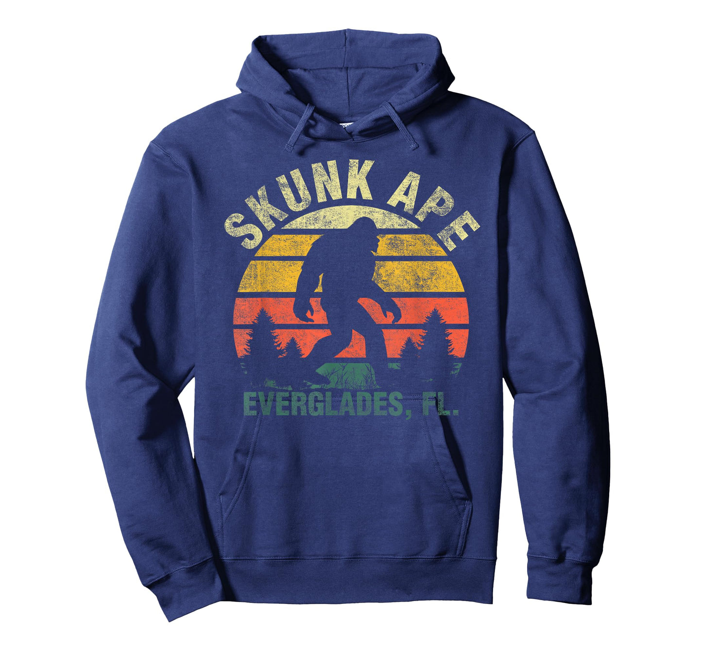 Retro Vintage Skunk Ape Florida Everglades Bigfoot T-Shirt