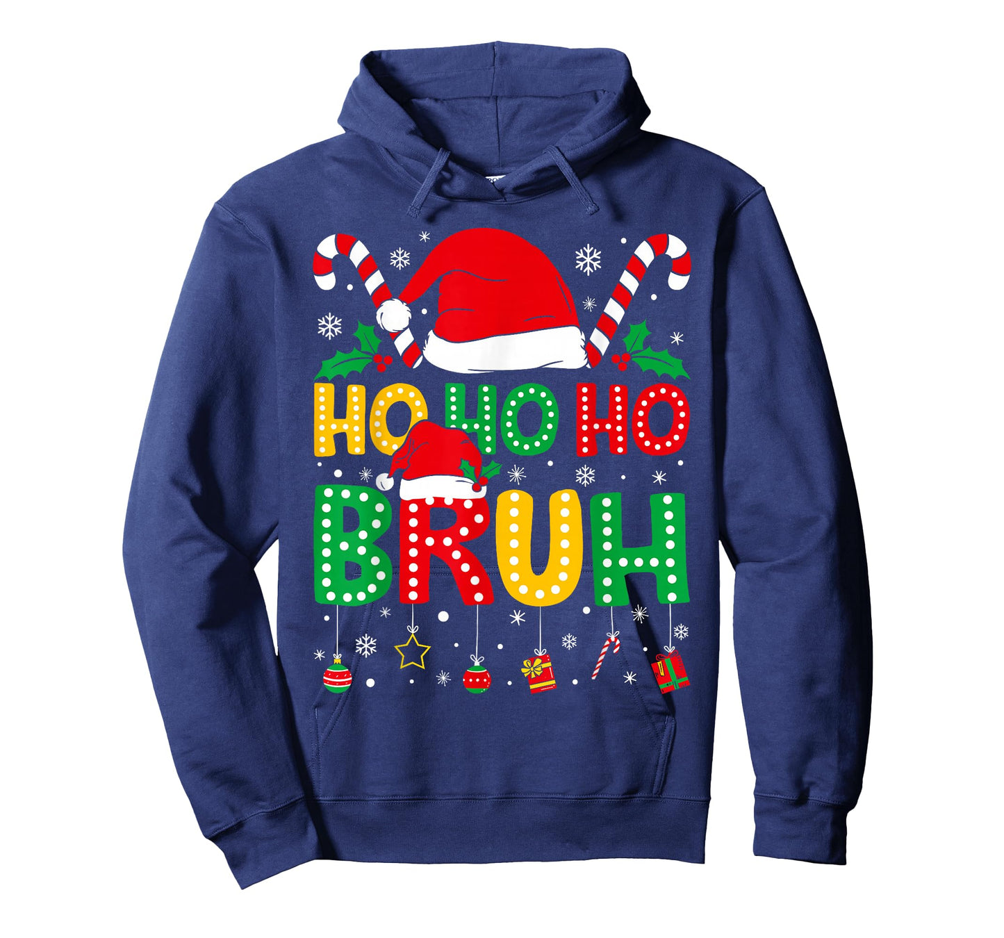Ho Ho Ho Bruh Funny Christmas Teens Boys Kids Xmas Pajamas T-Shirt