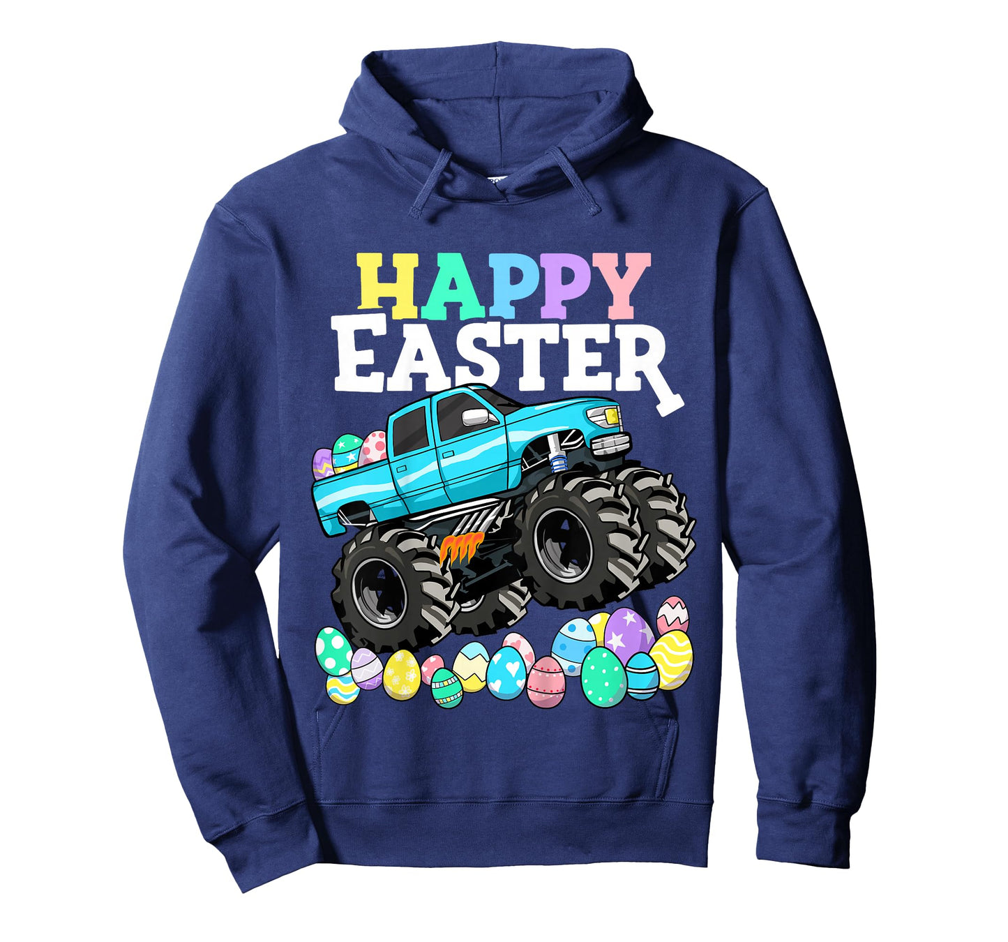 Boys Happy Easter Monster Truck Easter Eggs Toddler T-Shirt