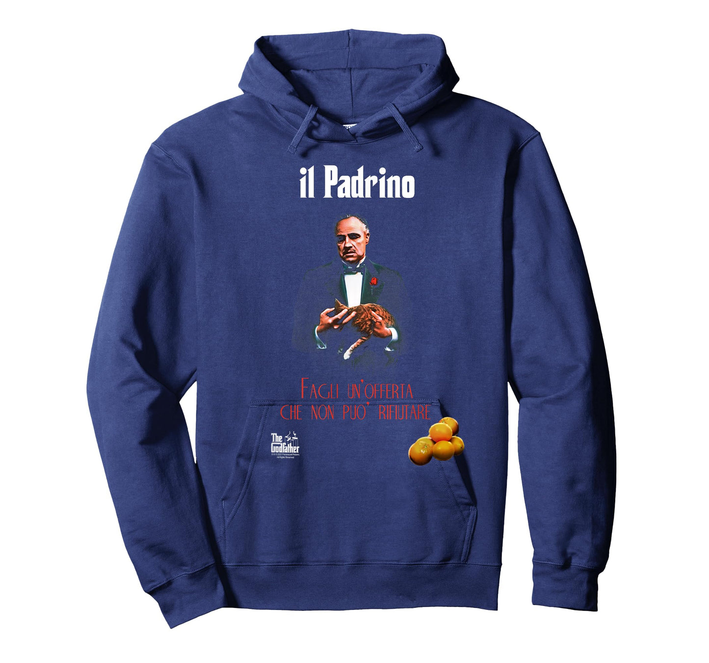 Ripple Junction The Godfather Italian Poster T-Shirt - Men's Black Classic Fit Short Sleeve Novelty T-Shirt - Size S