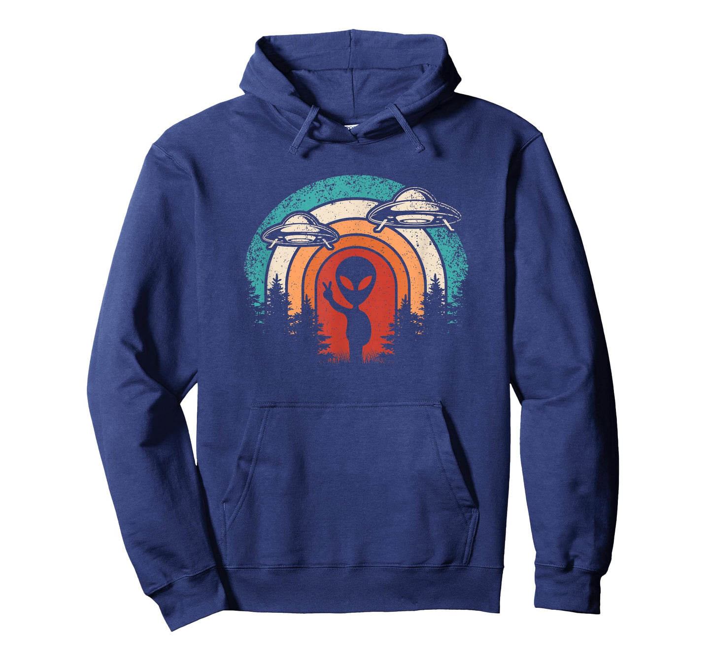 Funny Retro Alien UFO Space Extraterrestrial Men Women T-Shirt