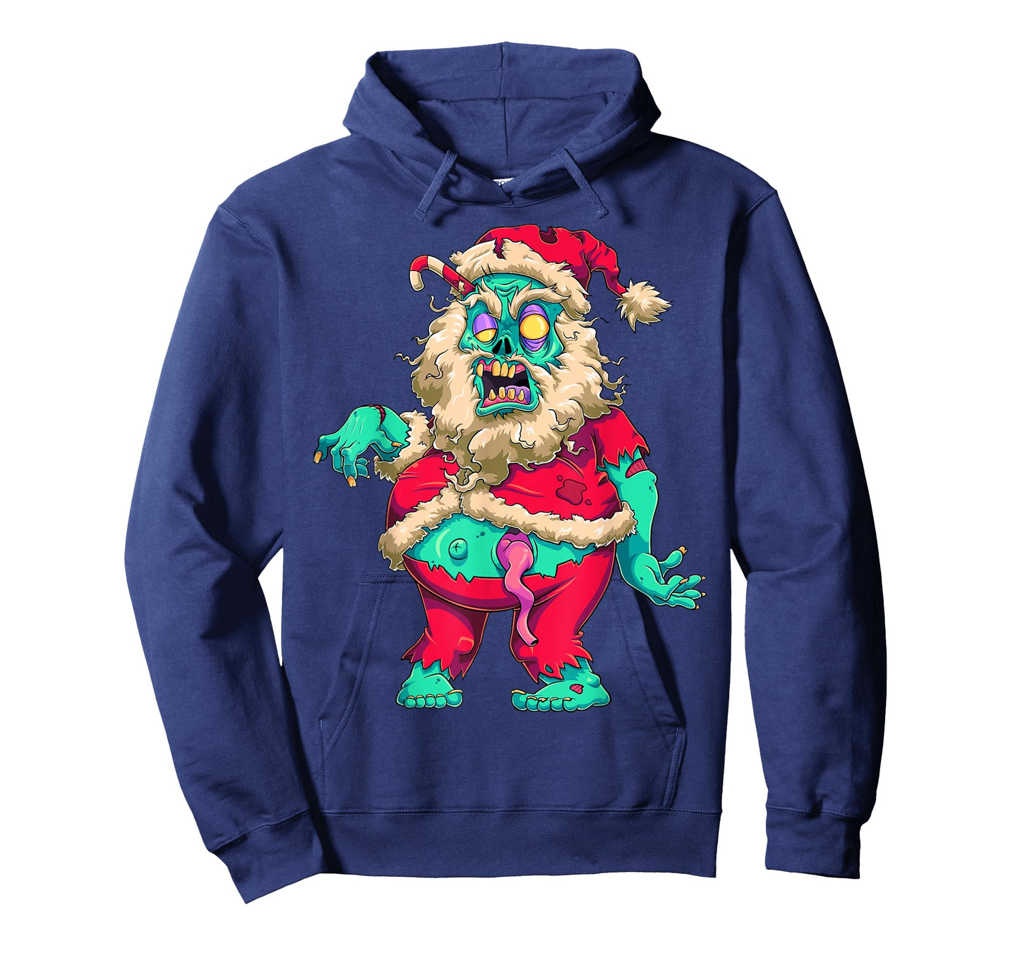 Scary Zombie Santa Claus Merry Creepy Christmas Krampus Kids T-Shirt