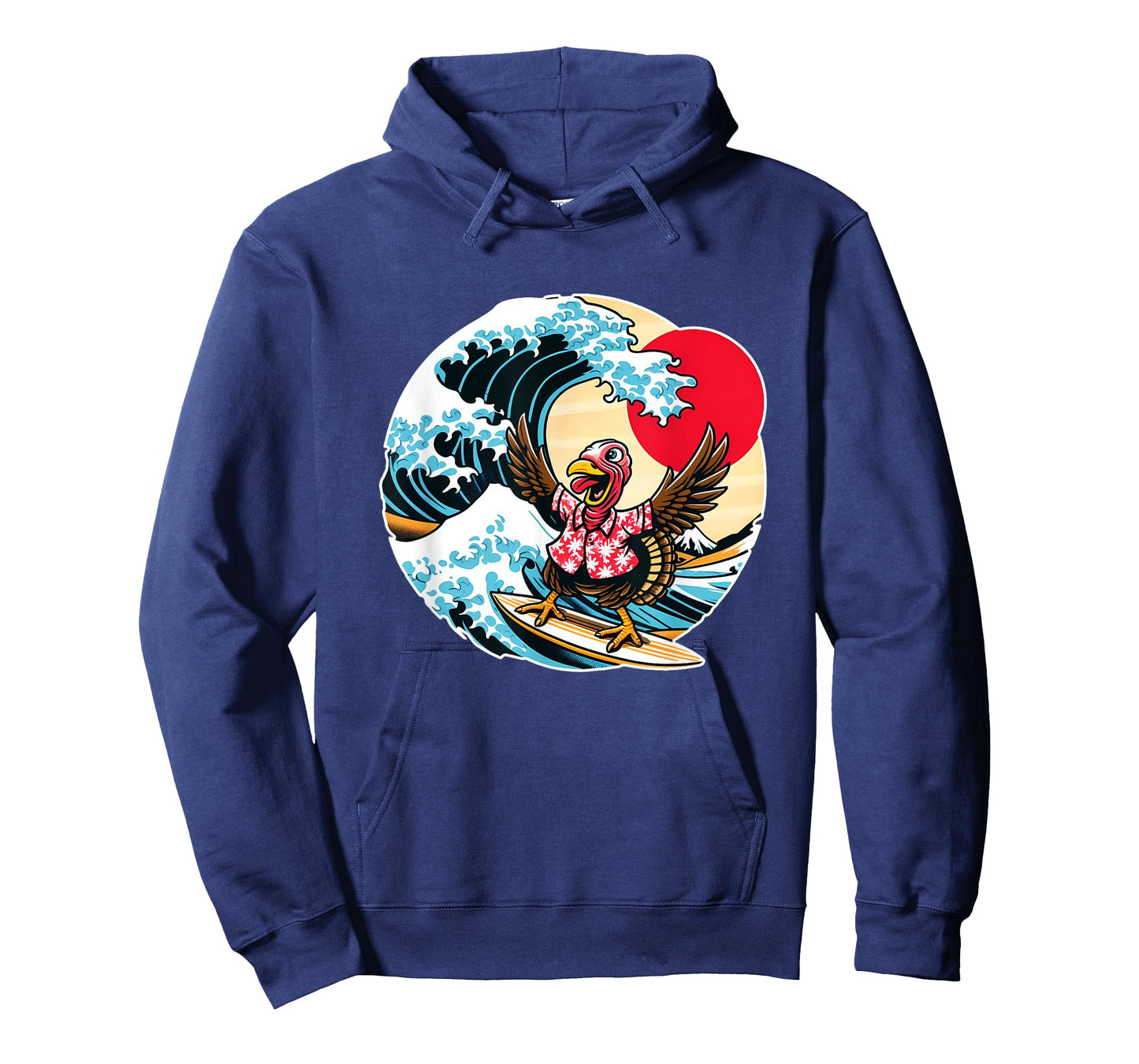Great Wave Kanagawa Turkey Surfing T-Shirt