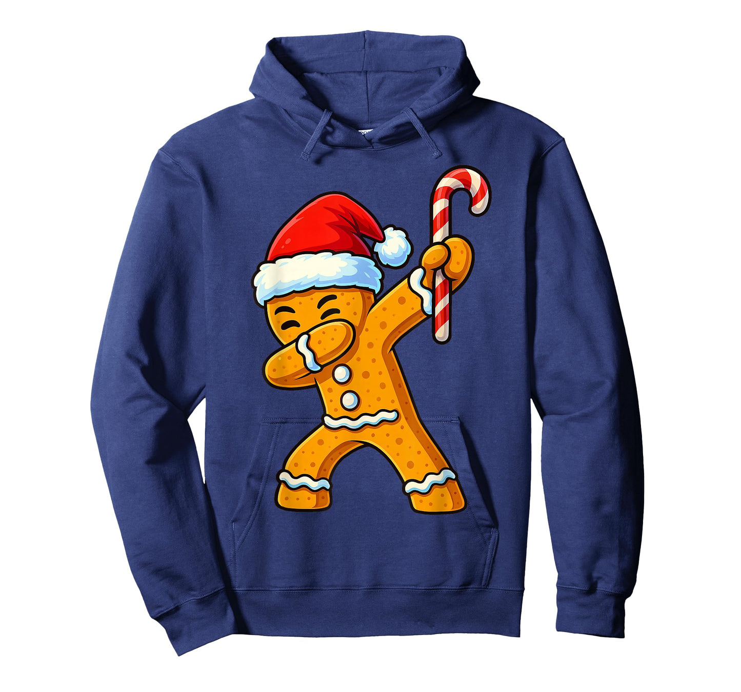 Dabbing Gingerbread Santa Candy Christmas Boys Teen Girl Kid T-Shirt