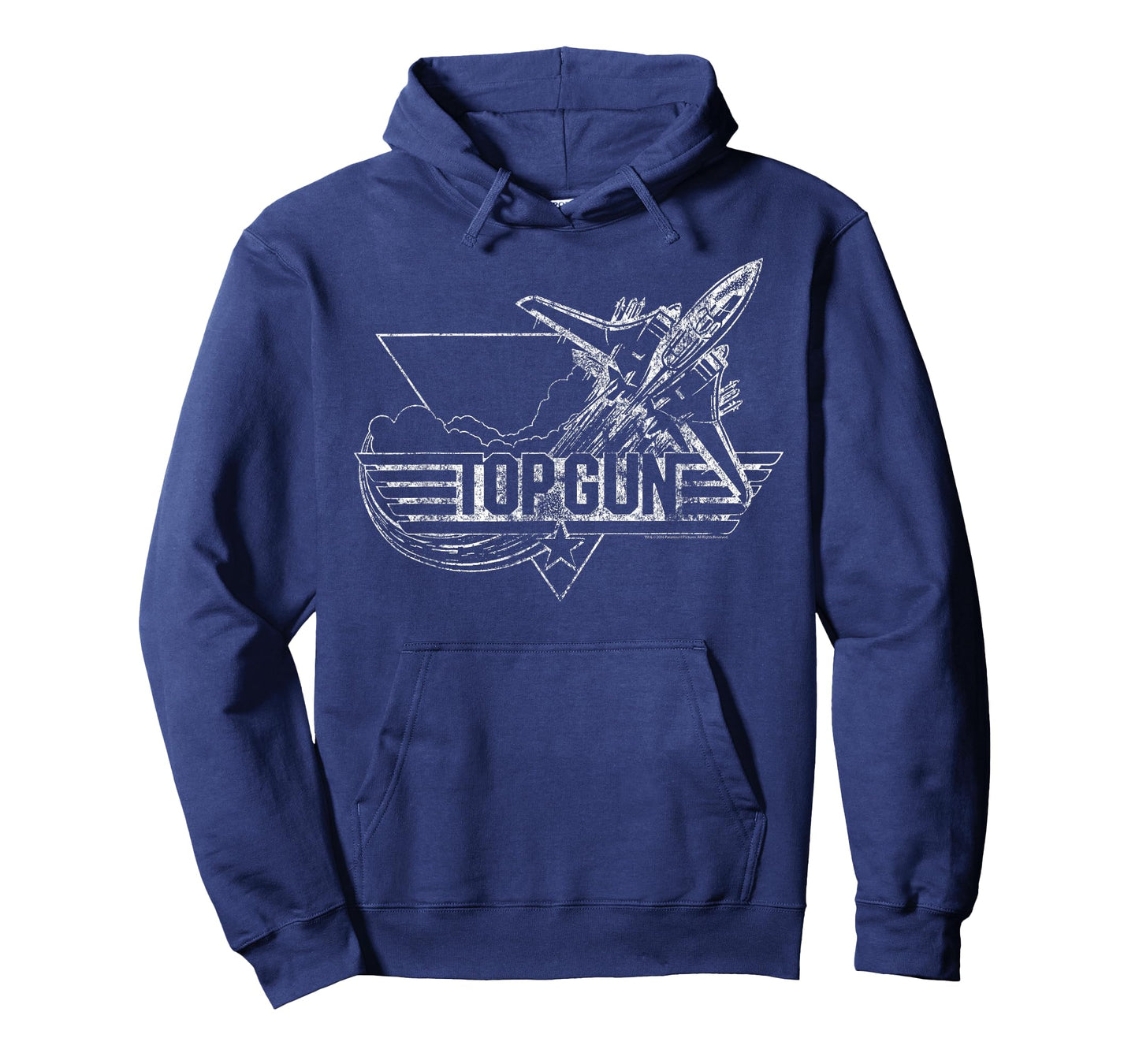Top Gun Vintage Silhouette Logo Action Movie T-Shirt