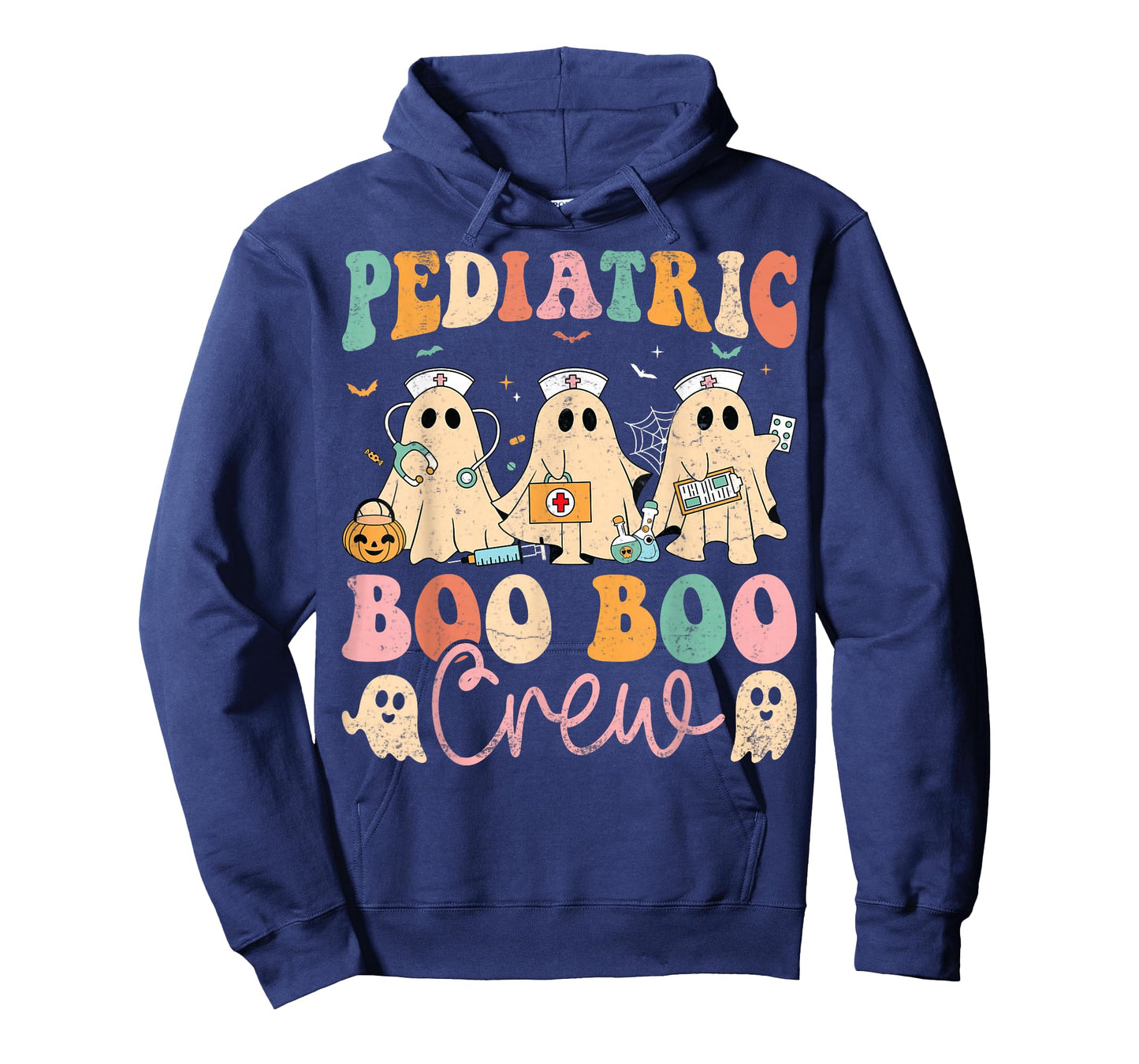 Pediatric Nurse Boo Crew Spooky Ghost Halloween PEDS T-Shirt