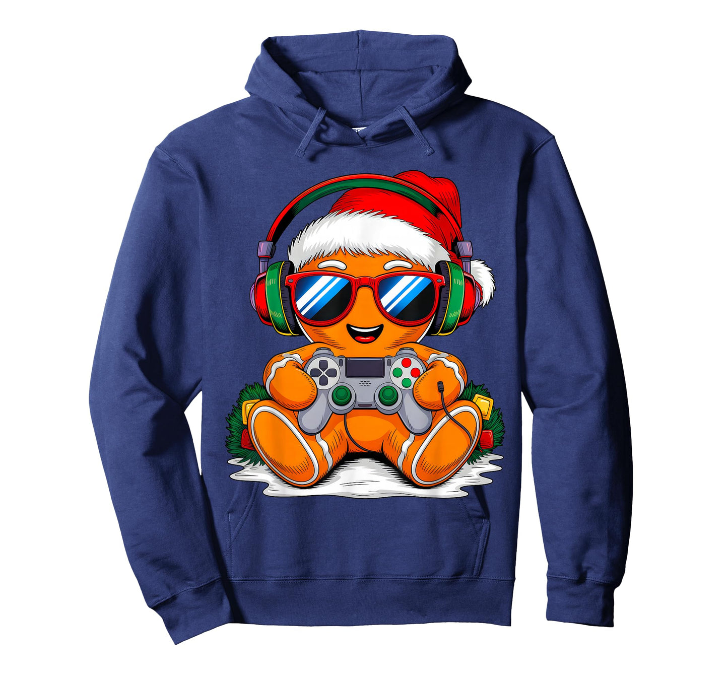Christmas Gamer Boys Video Game Funny Gingerbeard Xmas Squad T-Shirt