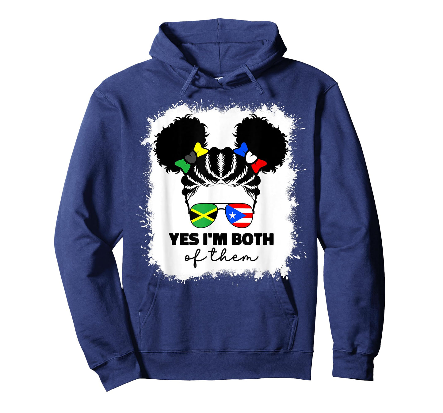 Half Jamaican And Puerto Rican Rico Jamaica Flag Kids Grils T-Shirt