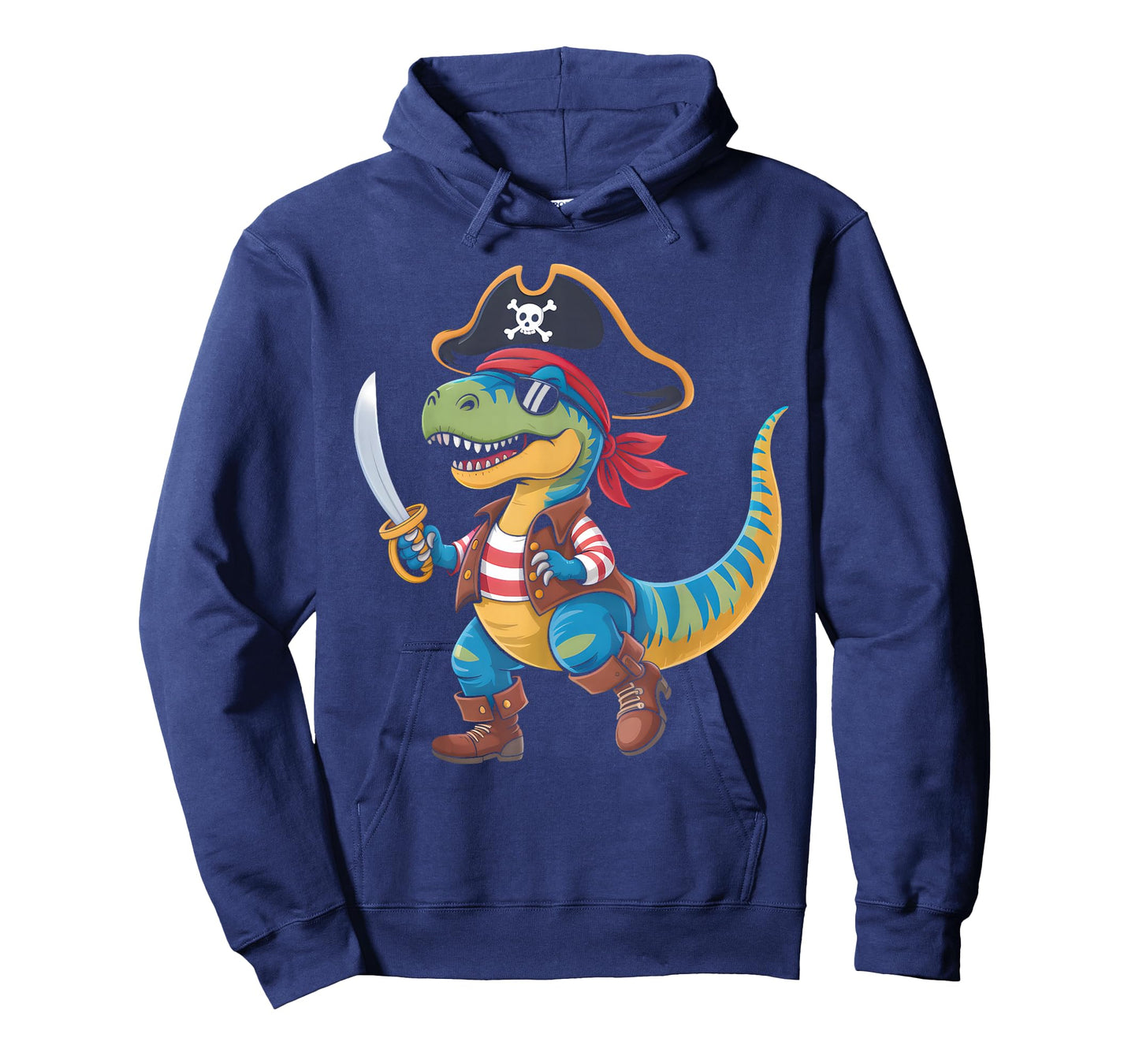 Toddler Boy Halloween Shirt Kids Funny Pirate Dinosaur T Rex T-Shirt