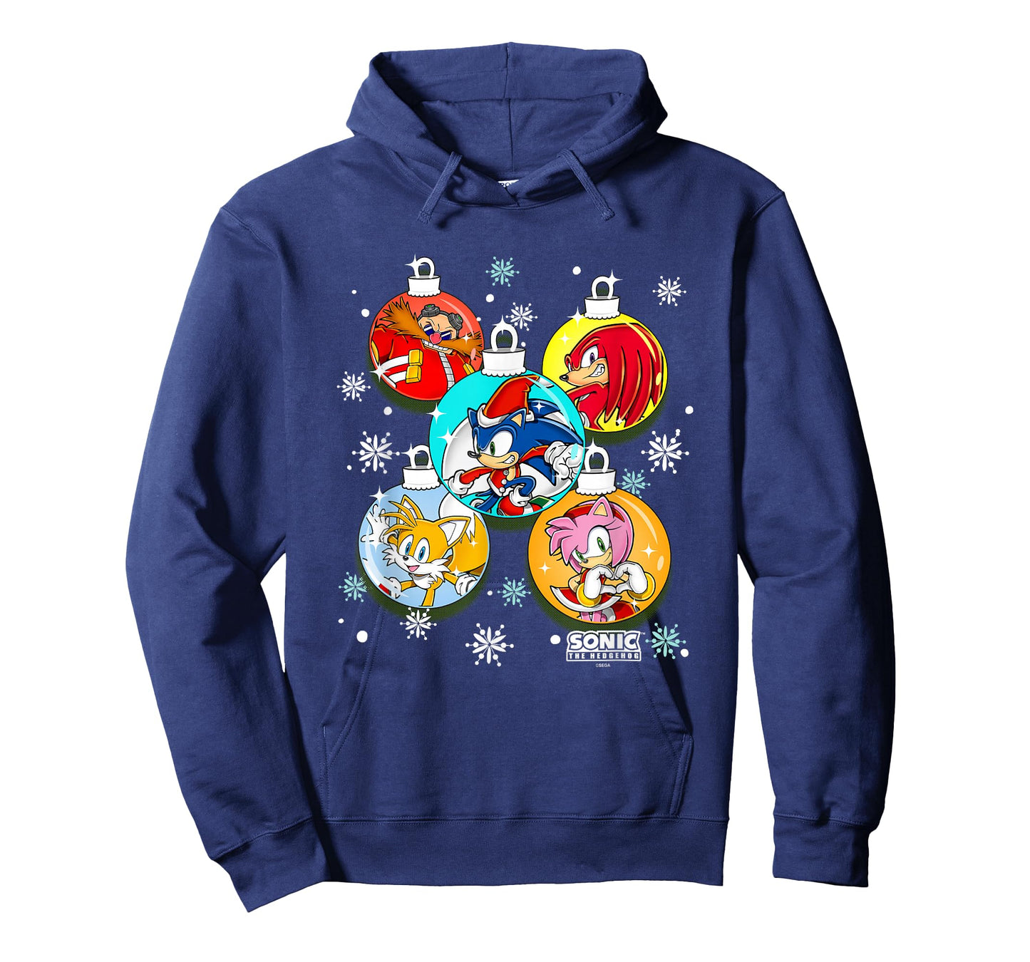Sonic The Hedgehog Christmas X-Mas Globes Decorations T-Shirt