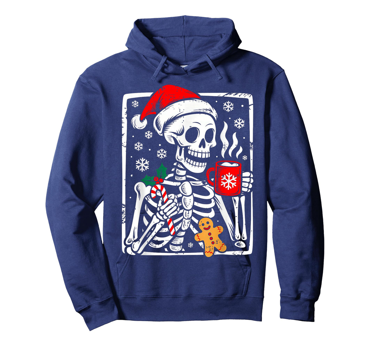 Funny Christmas Skeleton Hot Chocolate Xmas Men Women Kids T-Shirt