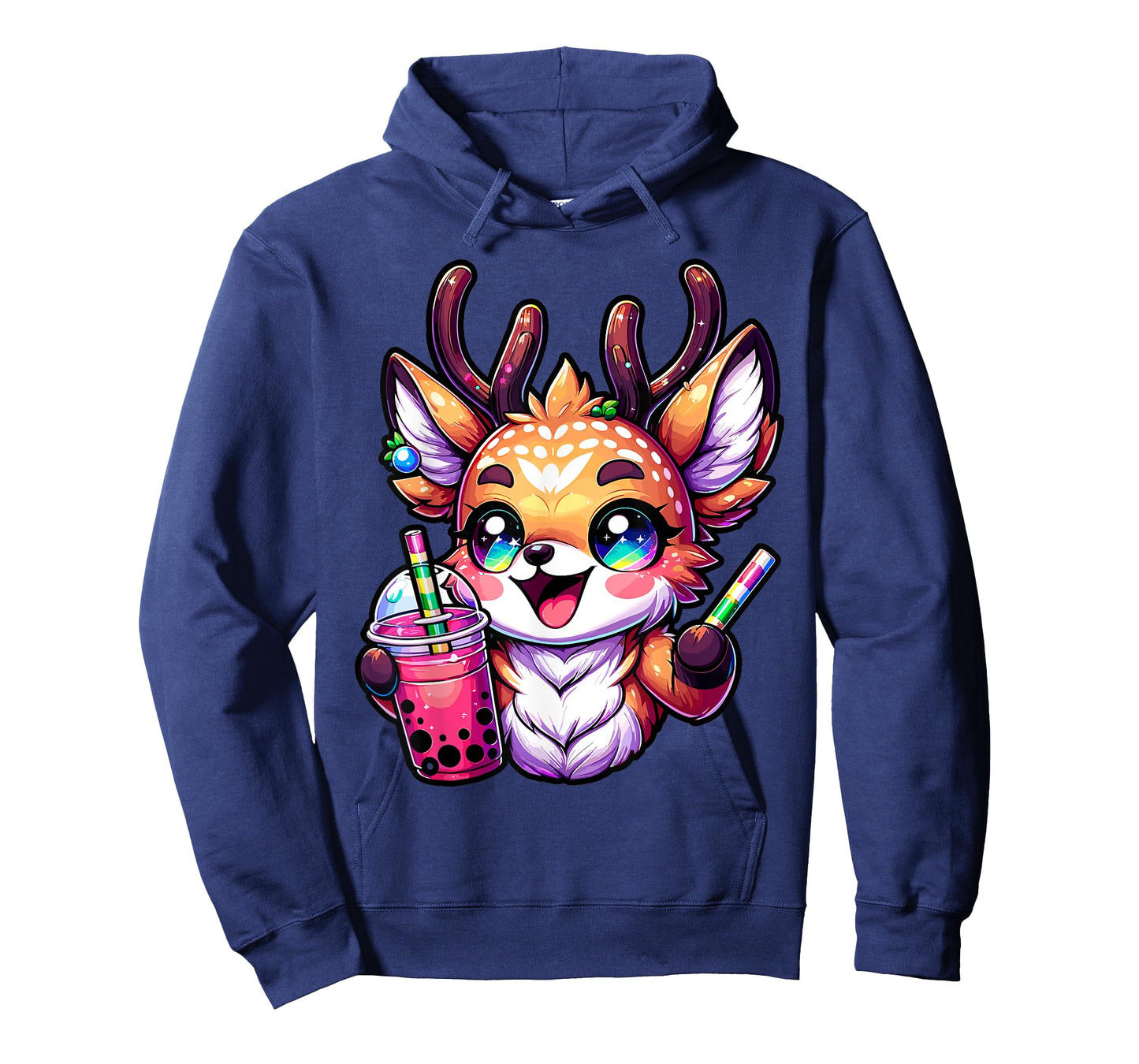 Deer kawaii Bubble Tea Anime Kawaii Milk tea T-Shirt