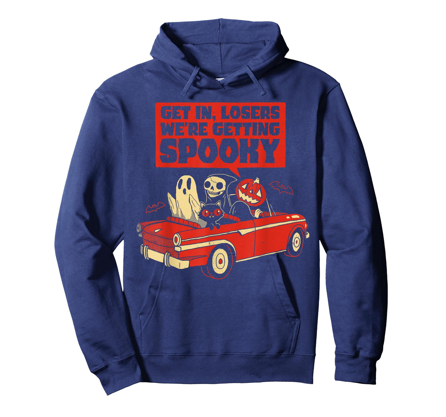 Get In, Losers We'Re Getting Spooky Skeleton Pumpkin Ghost T-Shirt