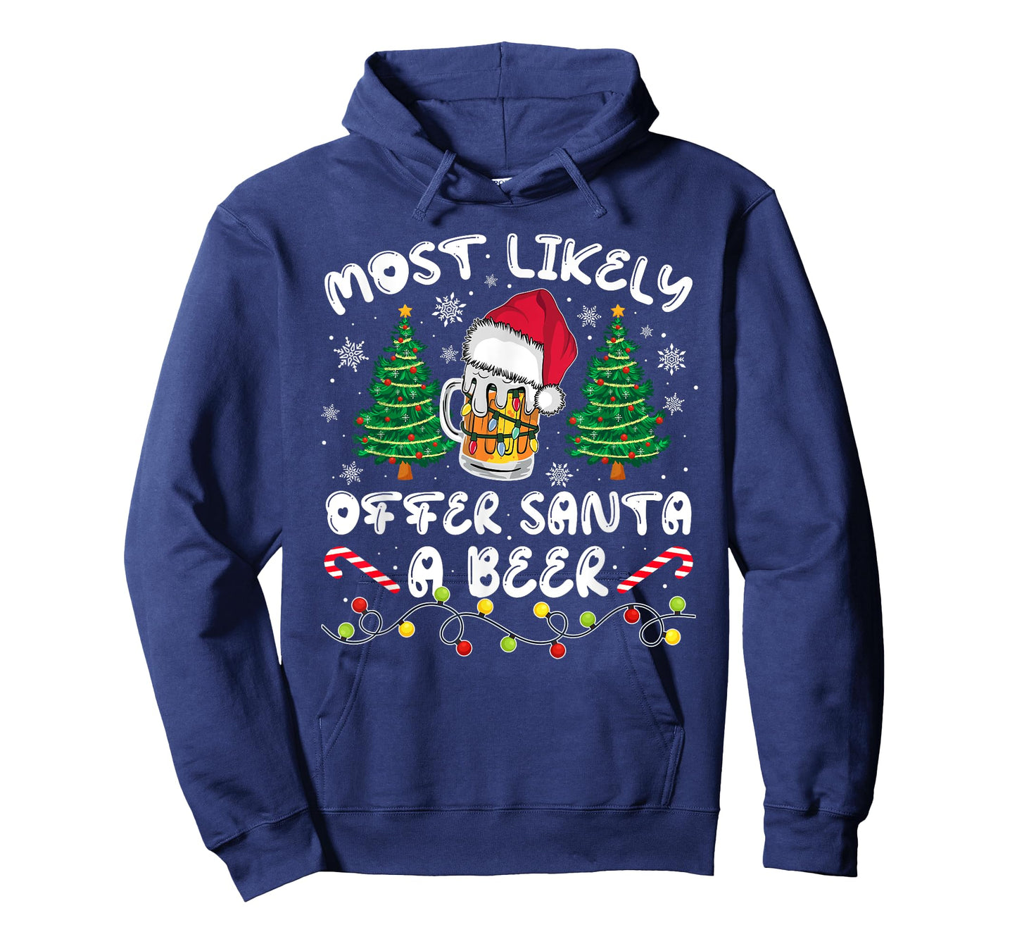 Most Likely Offer Santa Christmas Xmas Family Match Dad Men T-Shirt