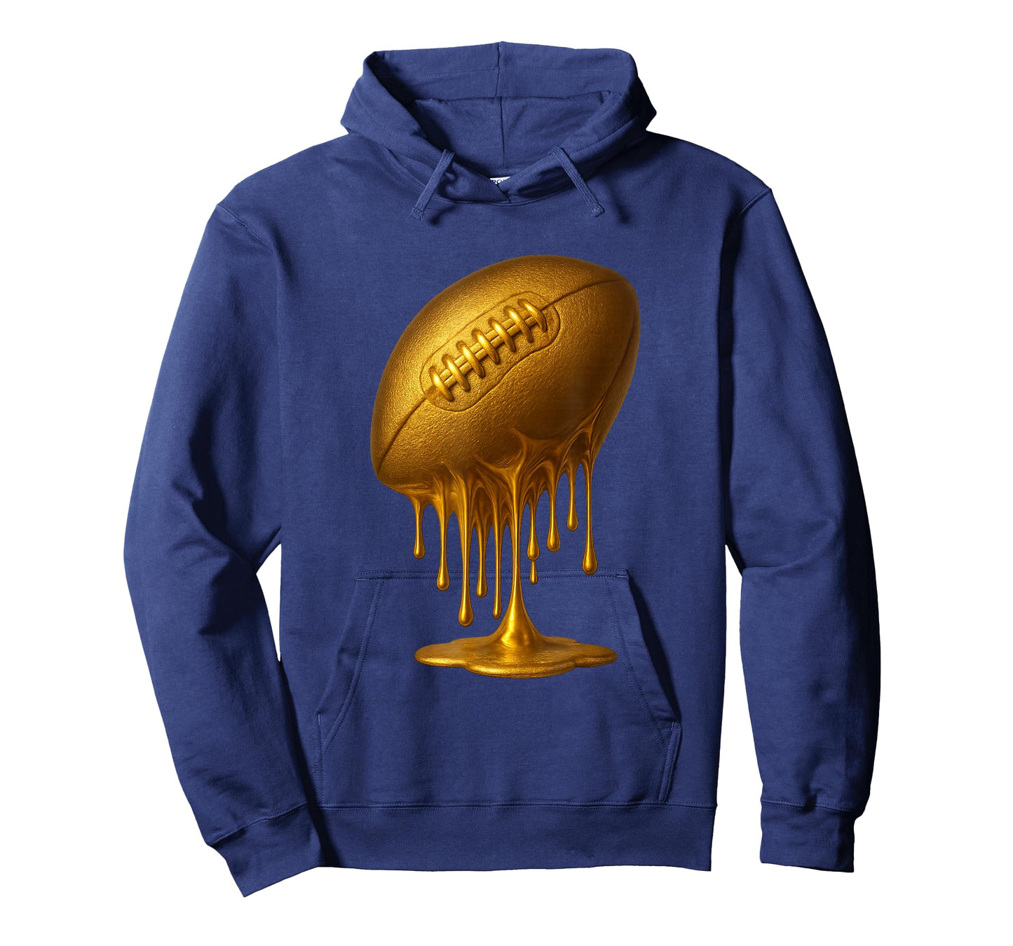 Football Drip Drippy Gold Spirit Wear Game Day Boys Youth T-Shirt