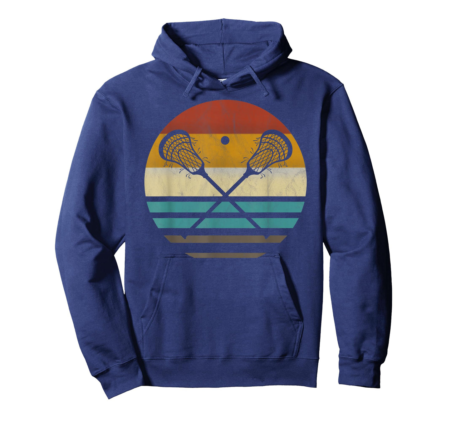 Lacrosse Retro Vintage Lacrosse Racket Silhouette Gift T-Shirt