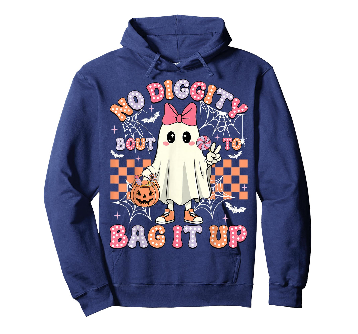 Halloween Ghost No Diggity Bout To Bag It Up Toddler Girl T-Shirt