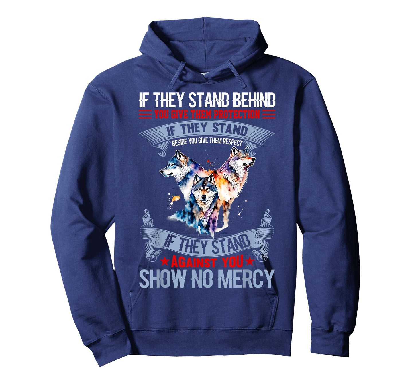 Wolf if they stand behind you give them protection Tee T-Shirt