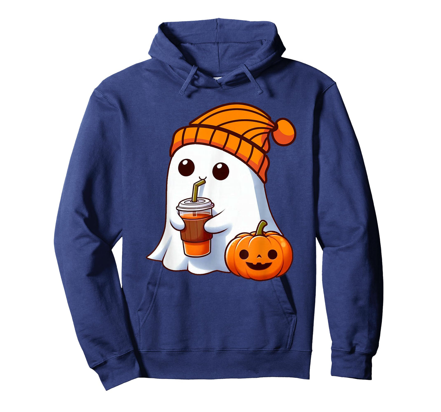 Halloween Costume Ghost drinking pumpkin Men Women girls T-Shirt