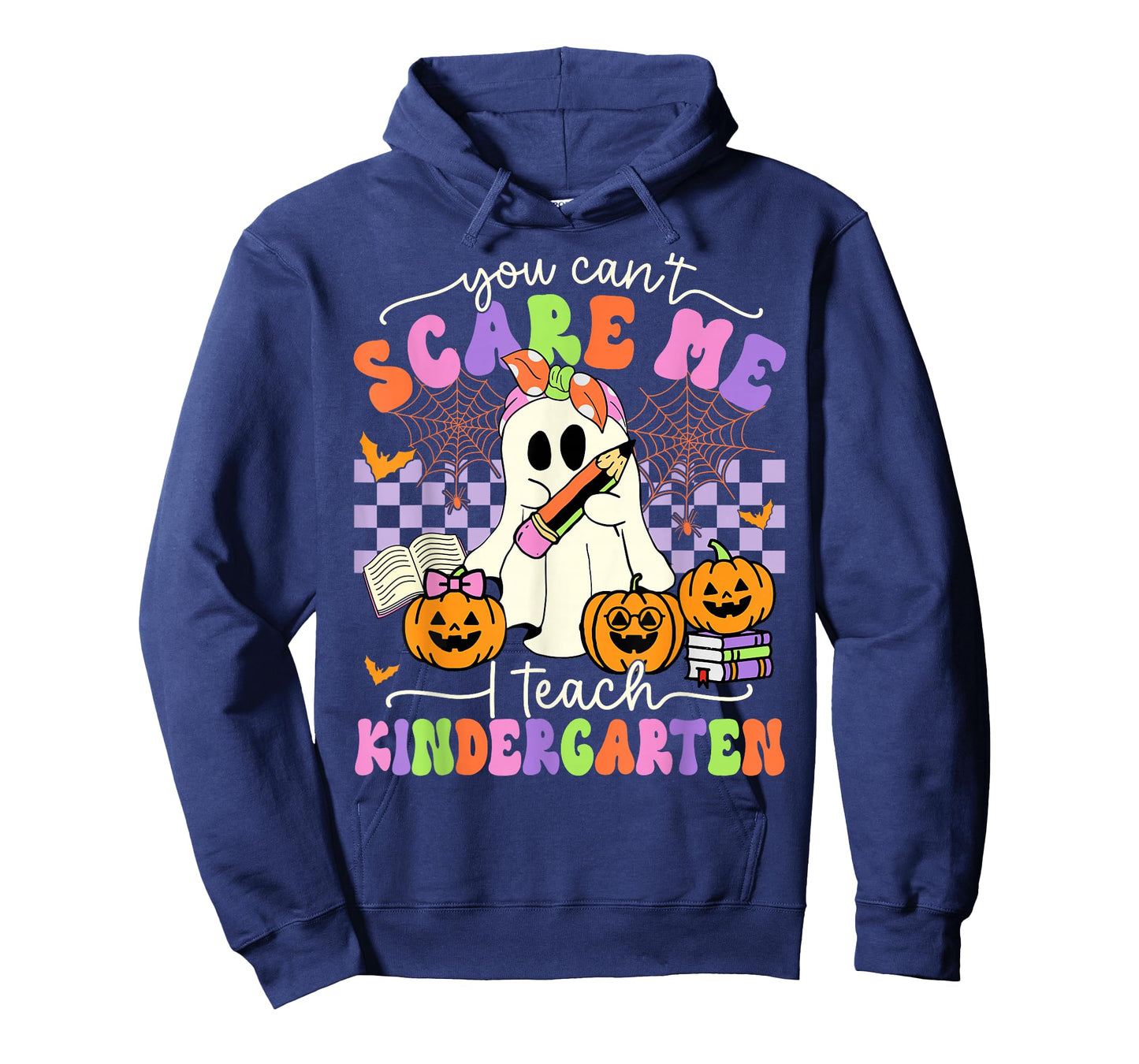 Halloween Teacher You Can't Scare Me I Teach Kindergarten T-Shirt