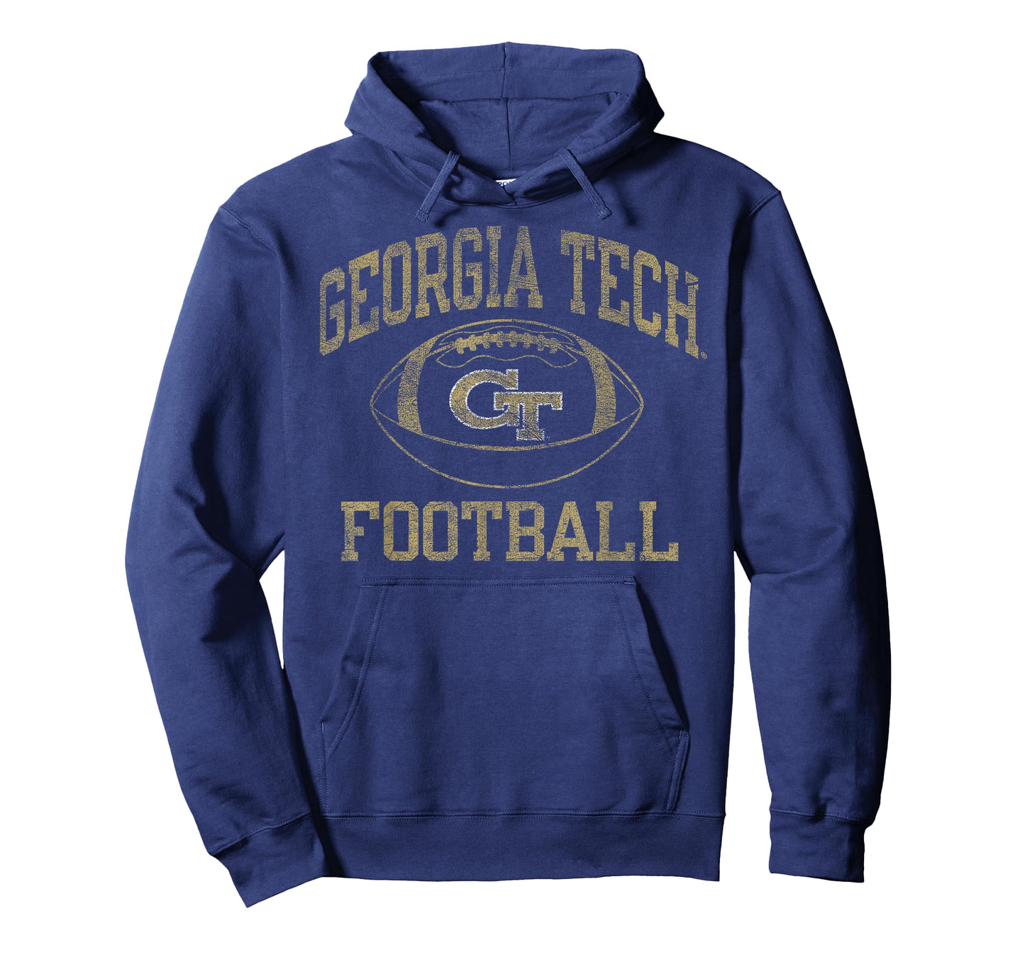 Georgia Tech Yellow Jackets Football Intensity Navy T-Shirt