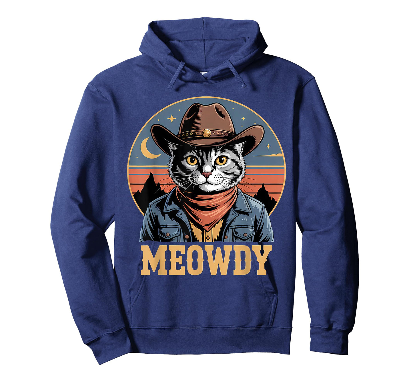 Meowdy Cat Country Western Vintage Funny Cowboy Cat T-Shirt