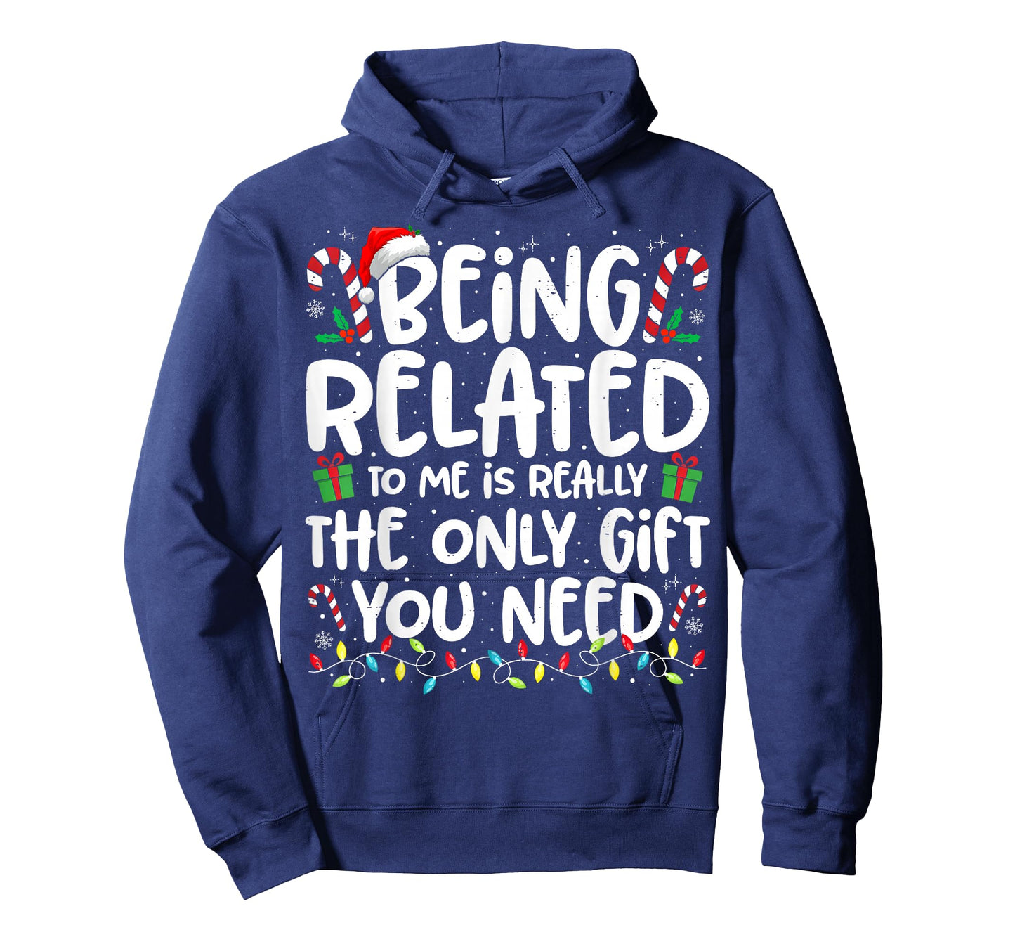 Being Related to Me Funny Christmas Family Xmas Pajamas T-Shirt