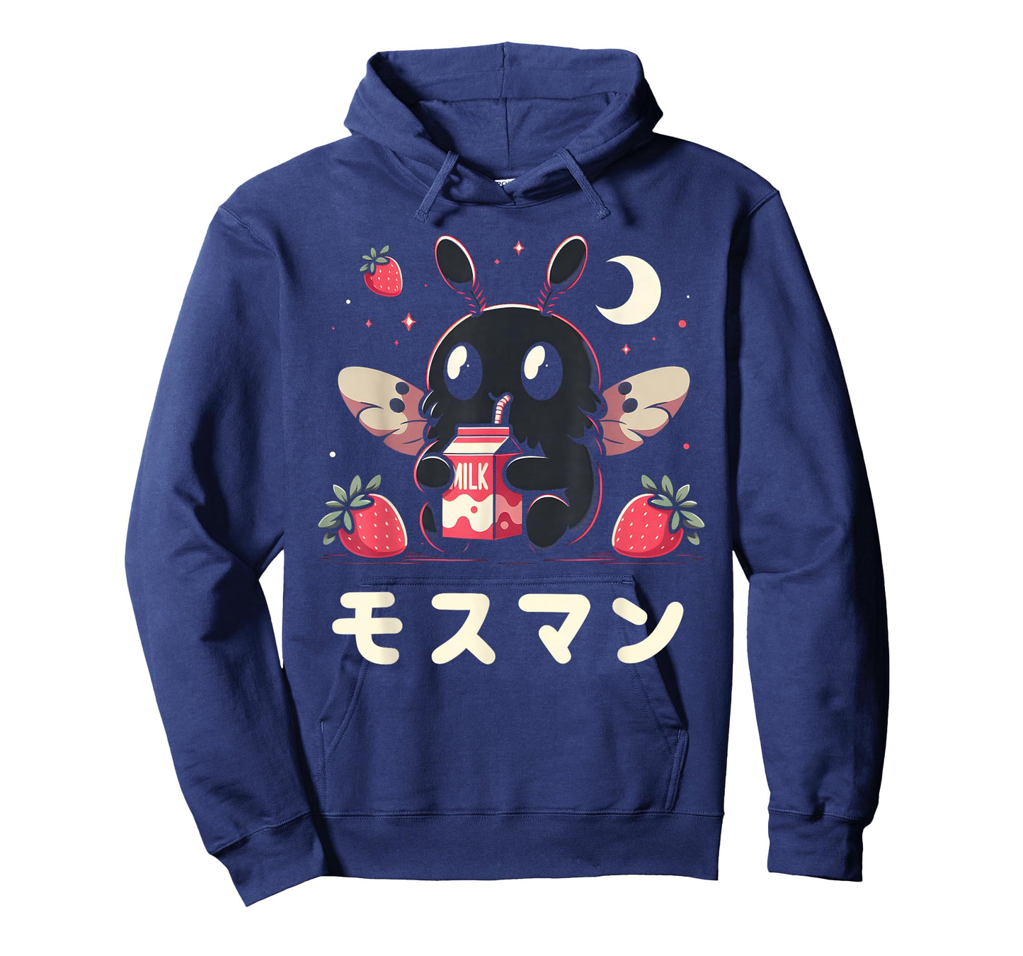 Kawaii Mothman Drinking Strawberry Milkshake T-Shirt