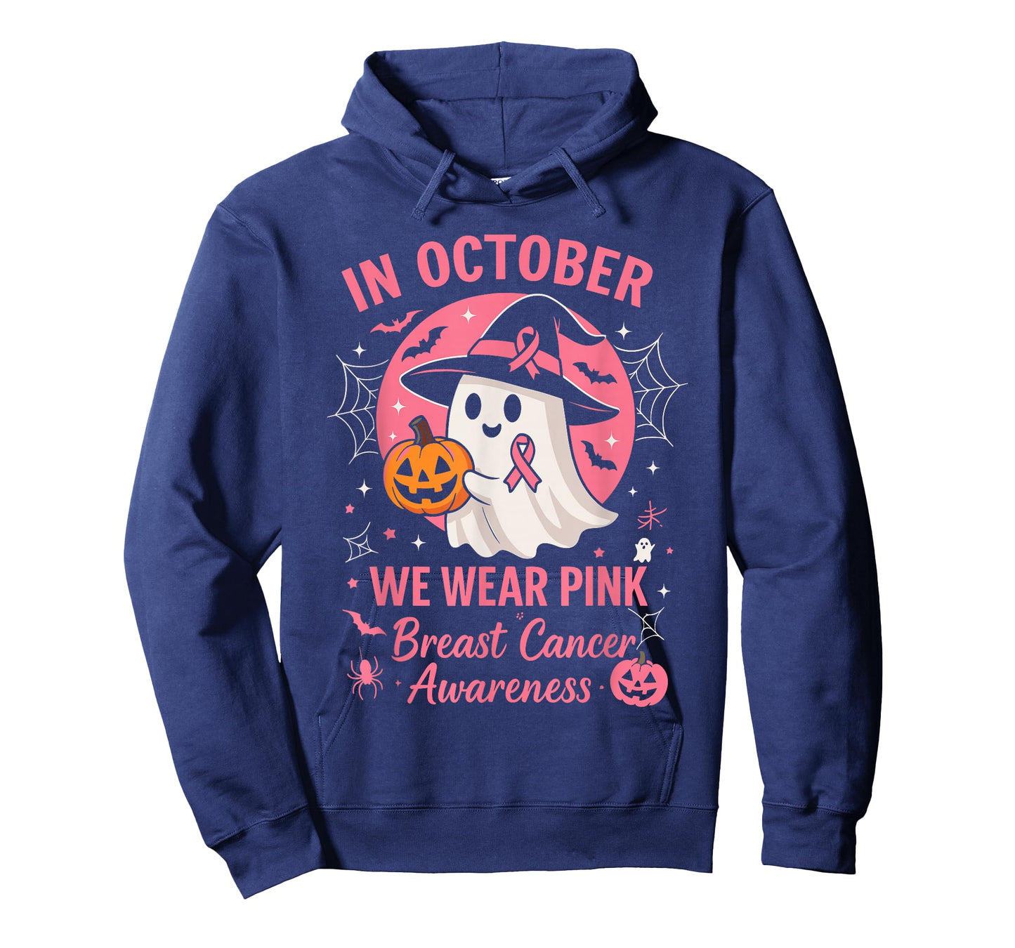 Breast Cancer Shirts Women Halloween in October We Wear Pink T-Shirt