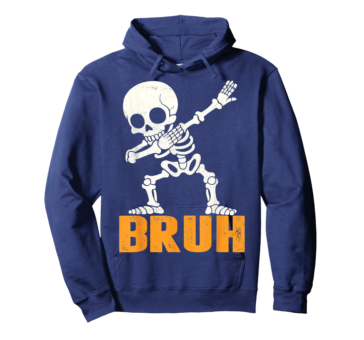 Bruh Dabbing Skeleton Funny Saying Bro Kids Boys Halloween T-Shirt
